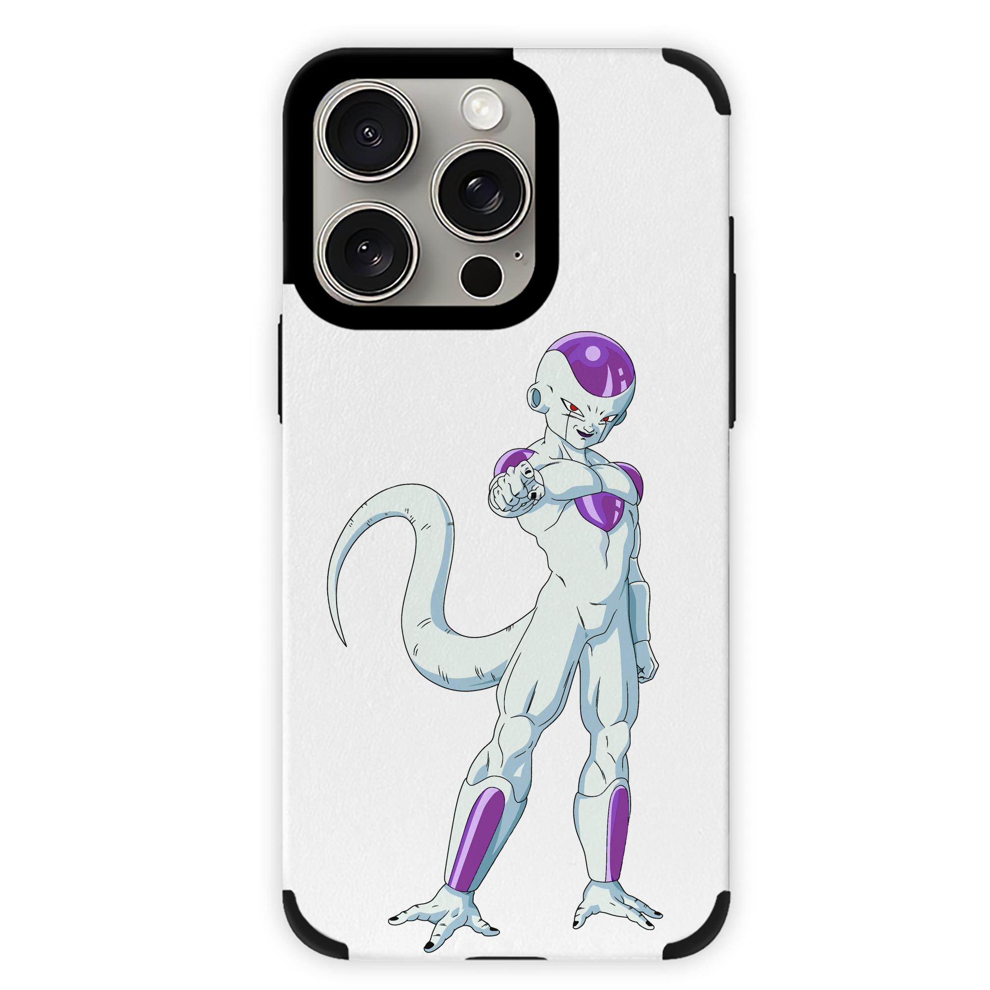 （画像用） ドラゴンボール フリーザ DRAGON BALL Frieza 【iPhone15ProMax対応】 PUレザー スマホケース 耐衝撃＆黄変防止