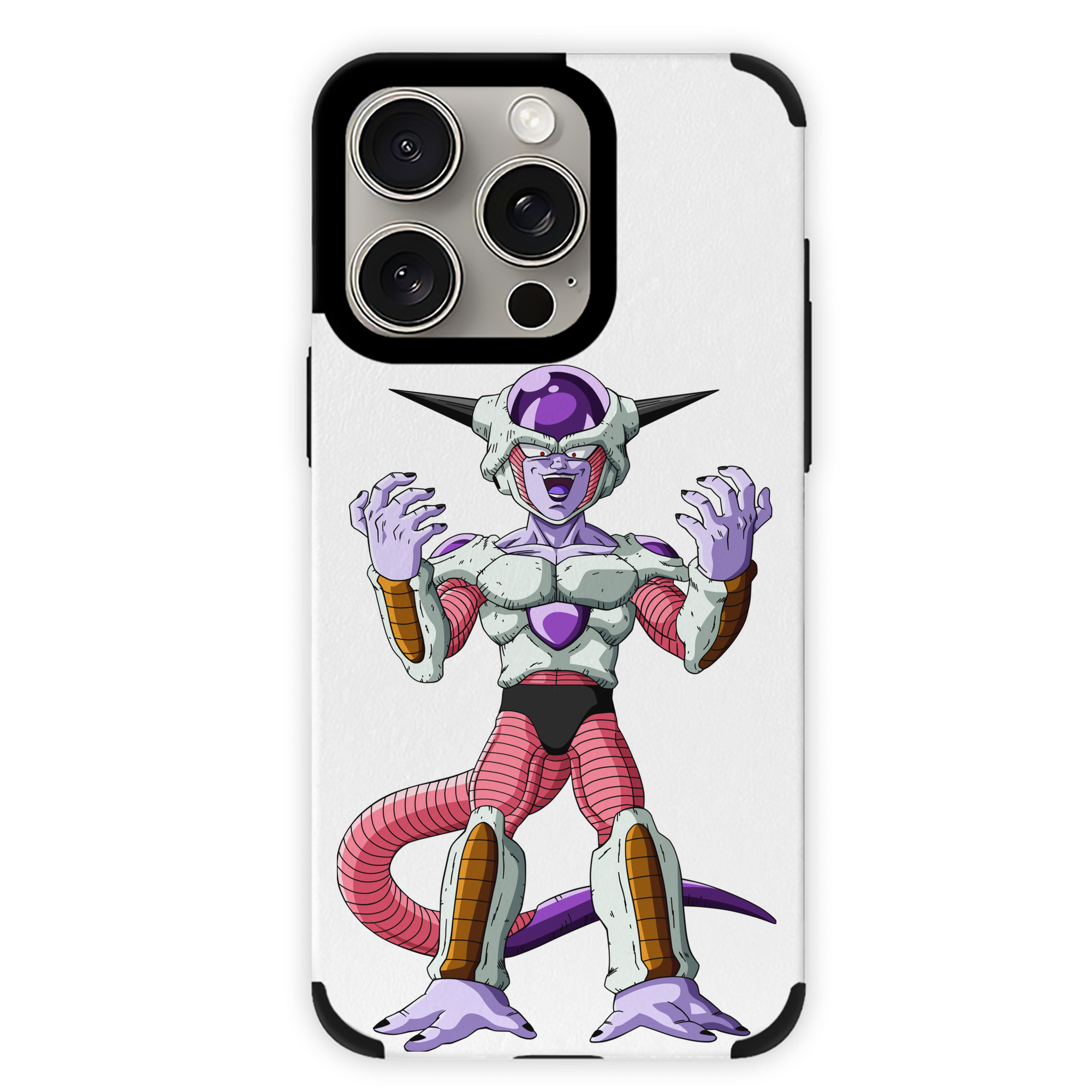 （画像用） ドラゴンボール フリーザ DRAGON BALL Frieza 【iPhone15ProMax対応】 PUレザー スマホケース 耐衝撃＆黄変防止