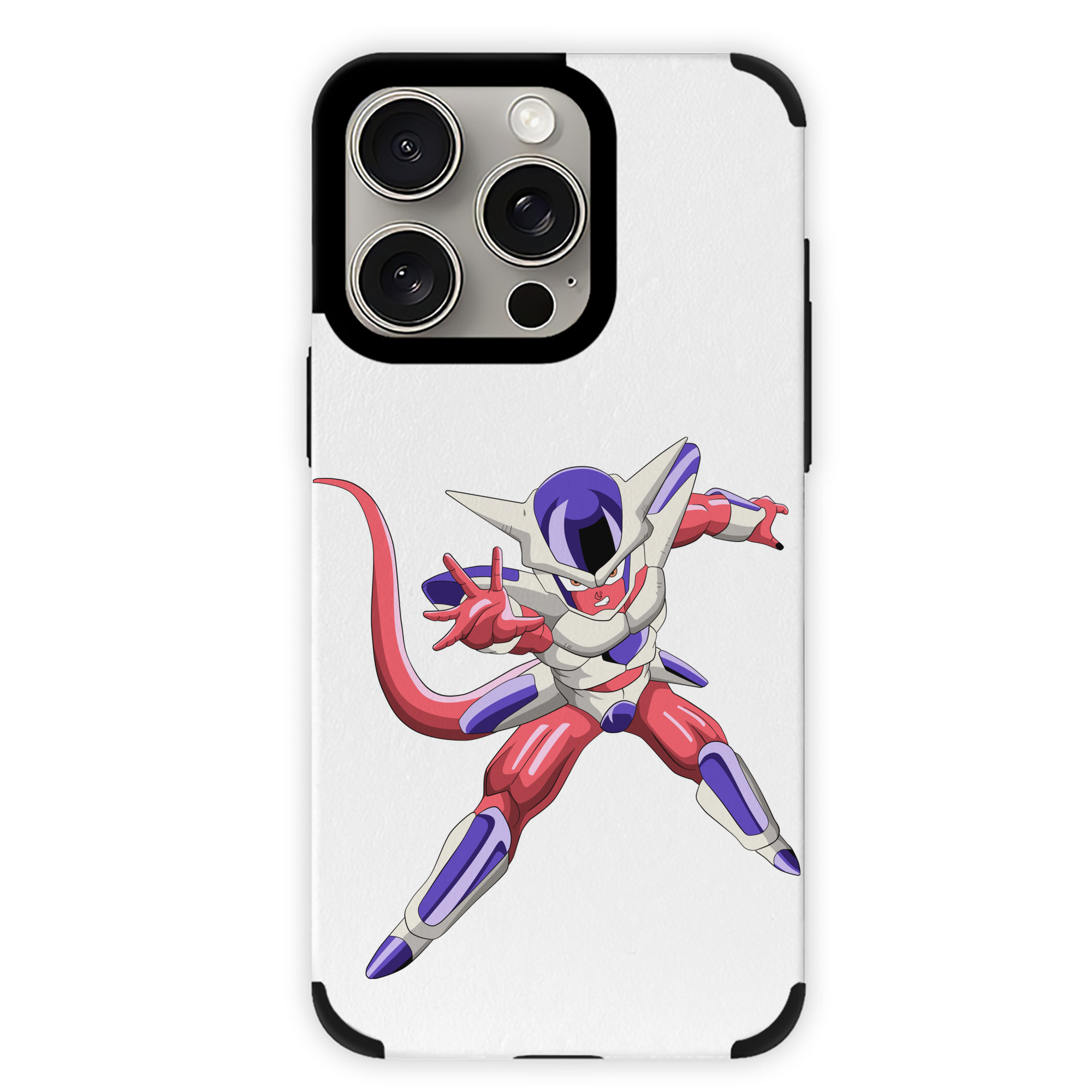 （画像用） ドラゴンボール フリーザ DRAGON BALL Frieza 【iPhone15ProMax対応】 PUレザー スマホケース 耐衝撃＆黄変防止