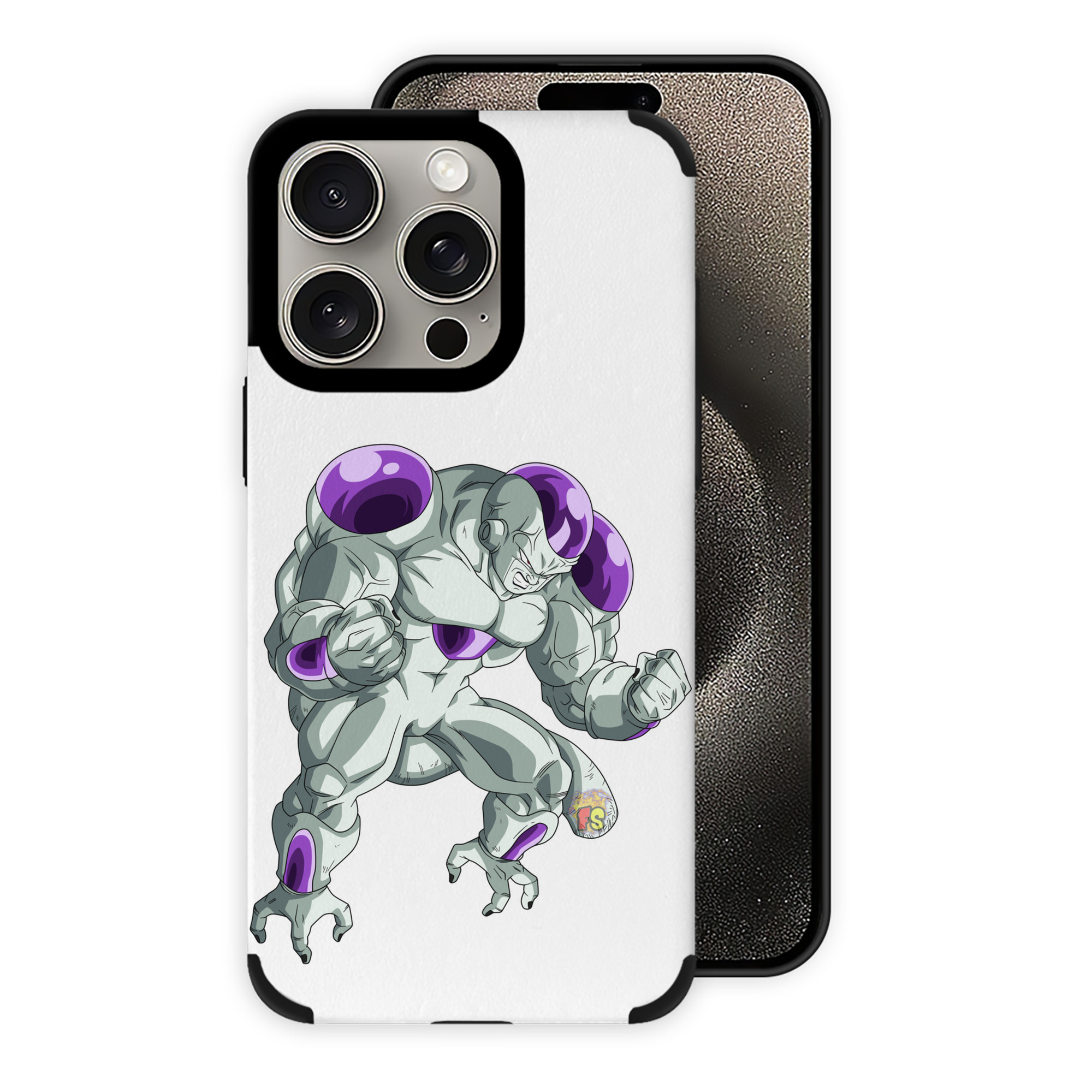 （画像用） ドラゴンボール フリーザ DRAGON BALL Frieza 【iPhone15ProMax対応】 PUレザー スマホケース 耐衝撃＆黄変防止