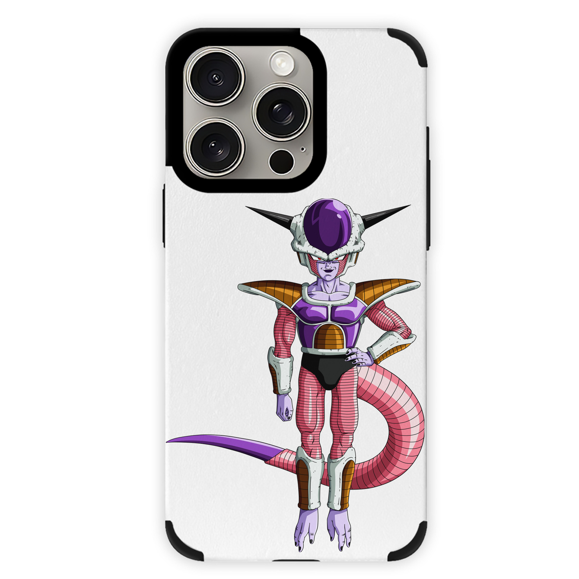 （画像用） ドラゴンボール フリーザ DRAGON BALL Frieza 【iPhone15ProMax対応】 PUレザー スマホケース 耐衝撃＆黄変防止