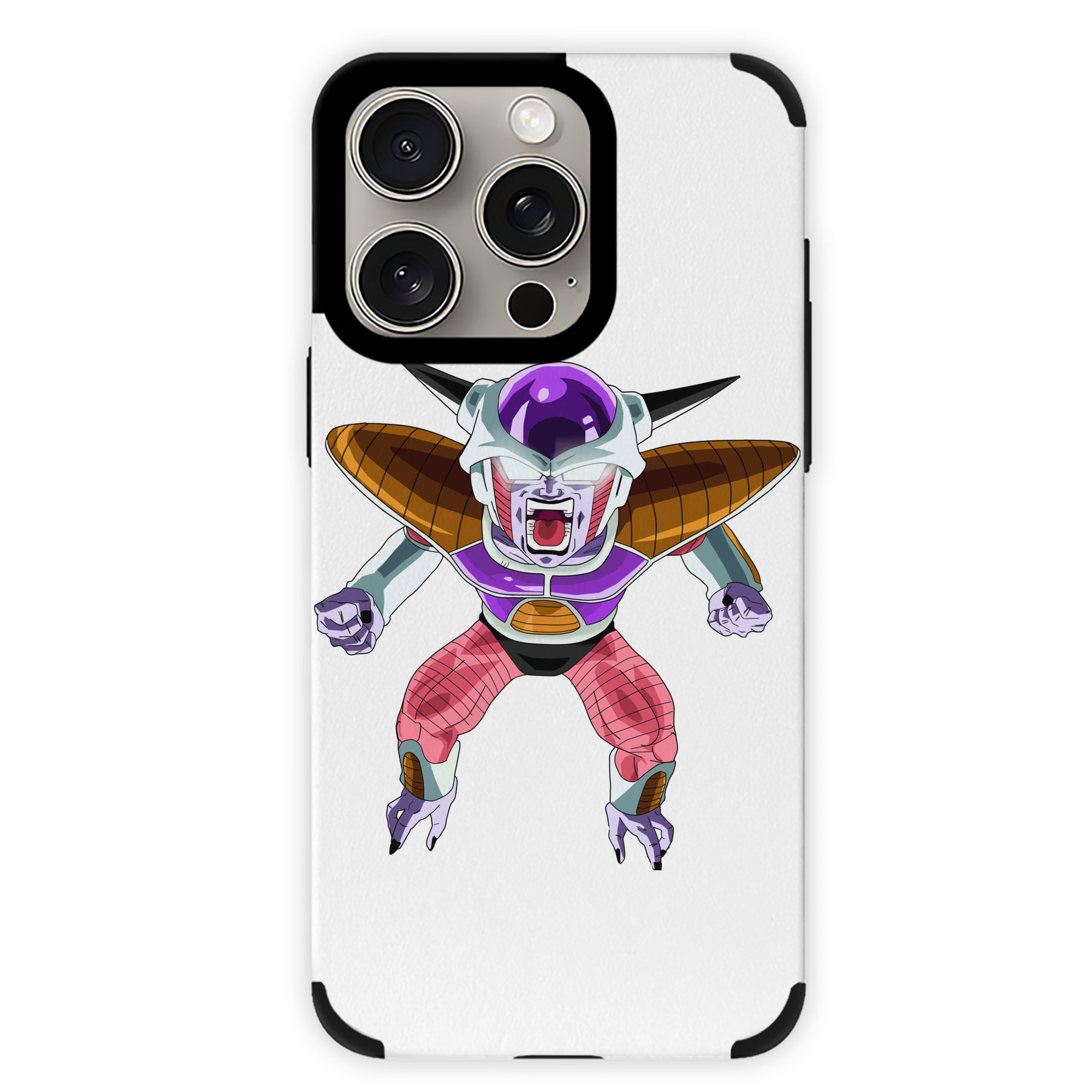 （画像用） ドラゴンボール フリーザ DRAGON BALL Frieza 【iPhone15ProMax対応】 PUレザー スマホケース 耐衝撃＆黄変防止