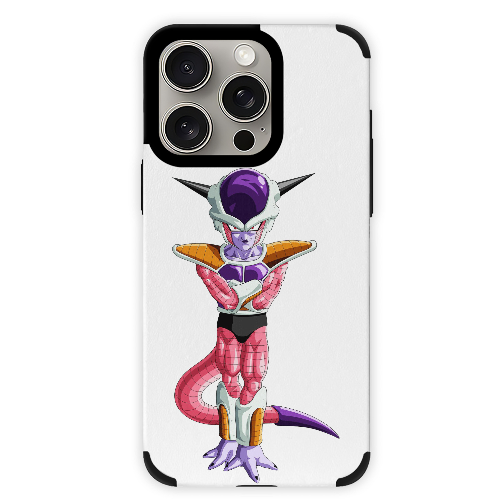 （画像用） ドラゴンボール フリーザ DRAGON BALL Frieza 【iPhone15ProMax対応】 PUレザー スマホケース 耐衝撃＆黄変防止