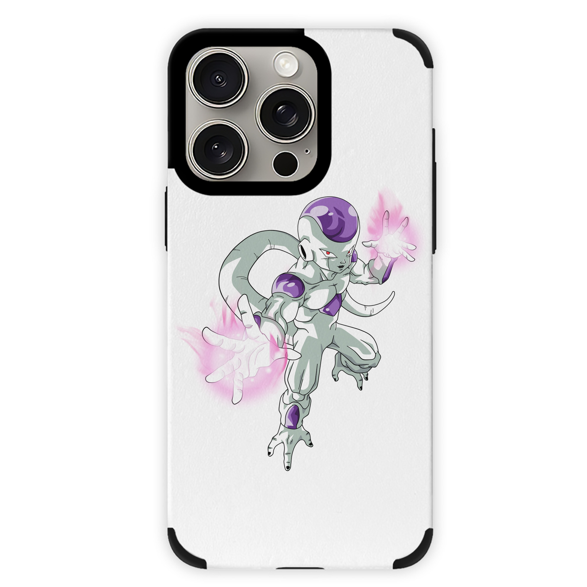 （画像用） ドラゴンボール フリーザ DRAGON BALL Frieza 【iPhone15ProMax対応】 PUレザー スマホケース 耐衝撃＆黄変防止