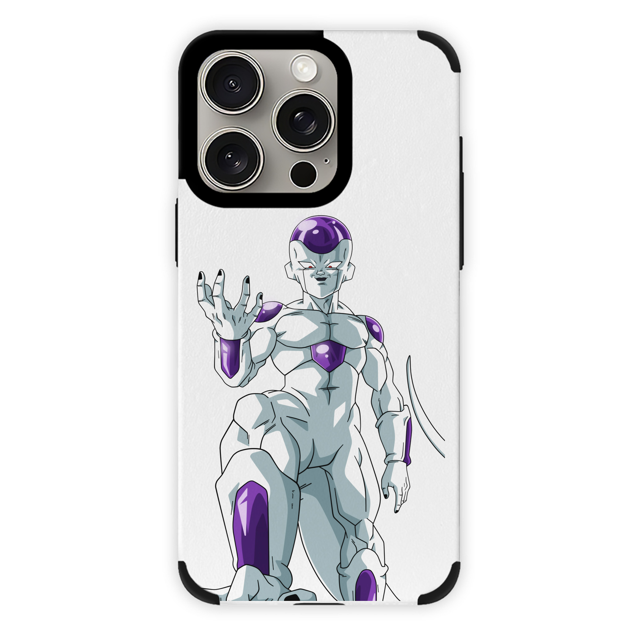 （画像用） ドラゴンボール フリーザ DRAGON BALL Frieza 【iPhone15ProMax対応】 PUレザー スマホケース 耐衝撃＆黄変防止