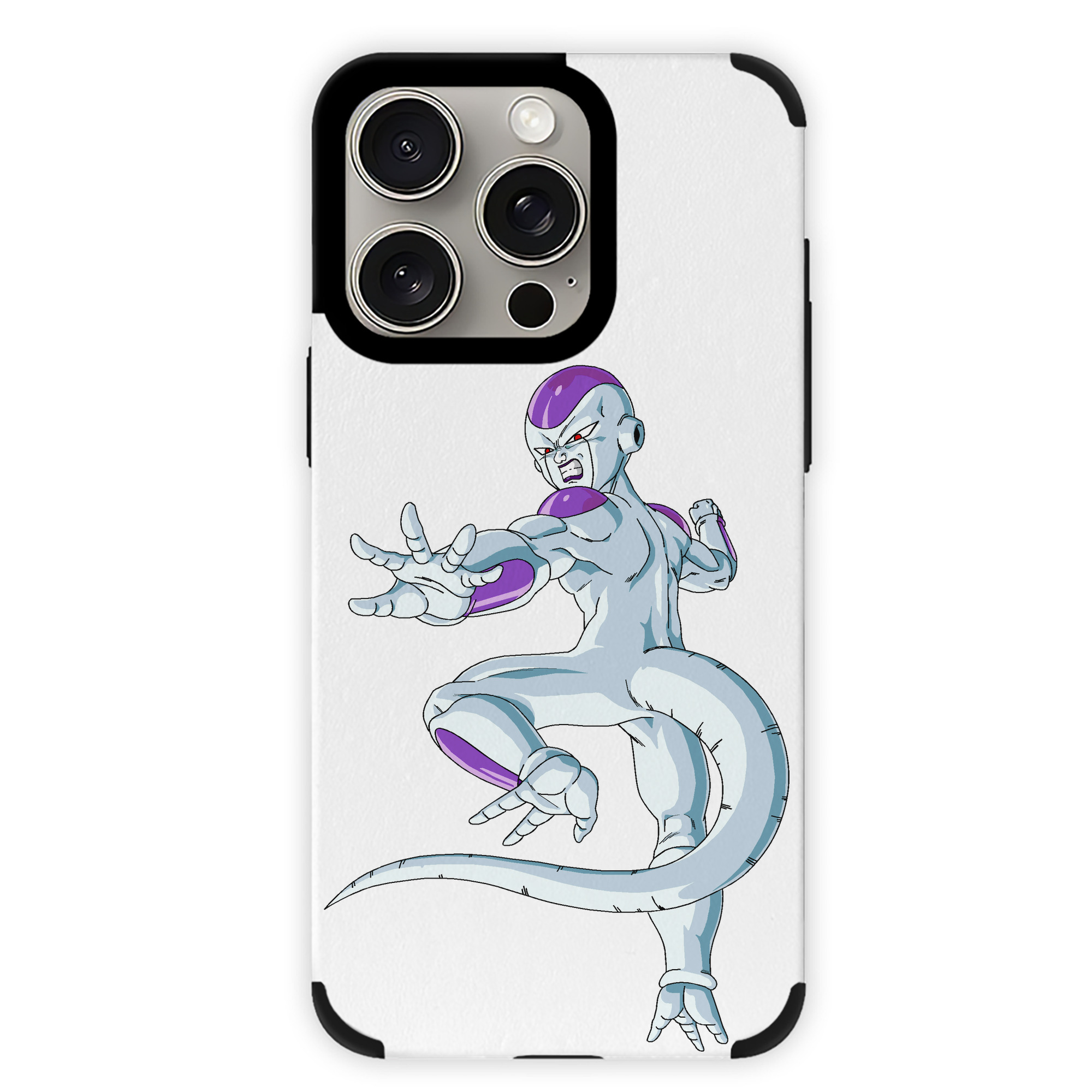 （画像用） ドラゴンボール フリーザ DRAGON BALL Frieza 【iPhone15ProMax対応】 PUレザー スマホケース 耐衝撃＆黄変防止