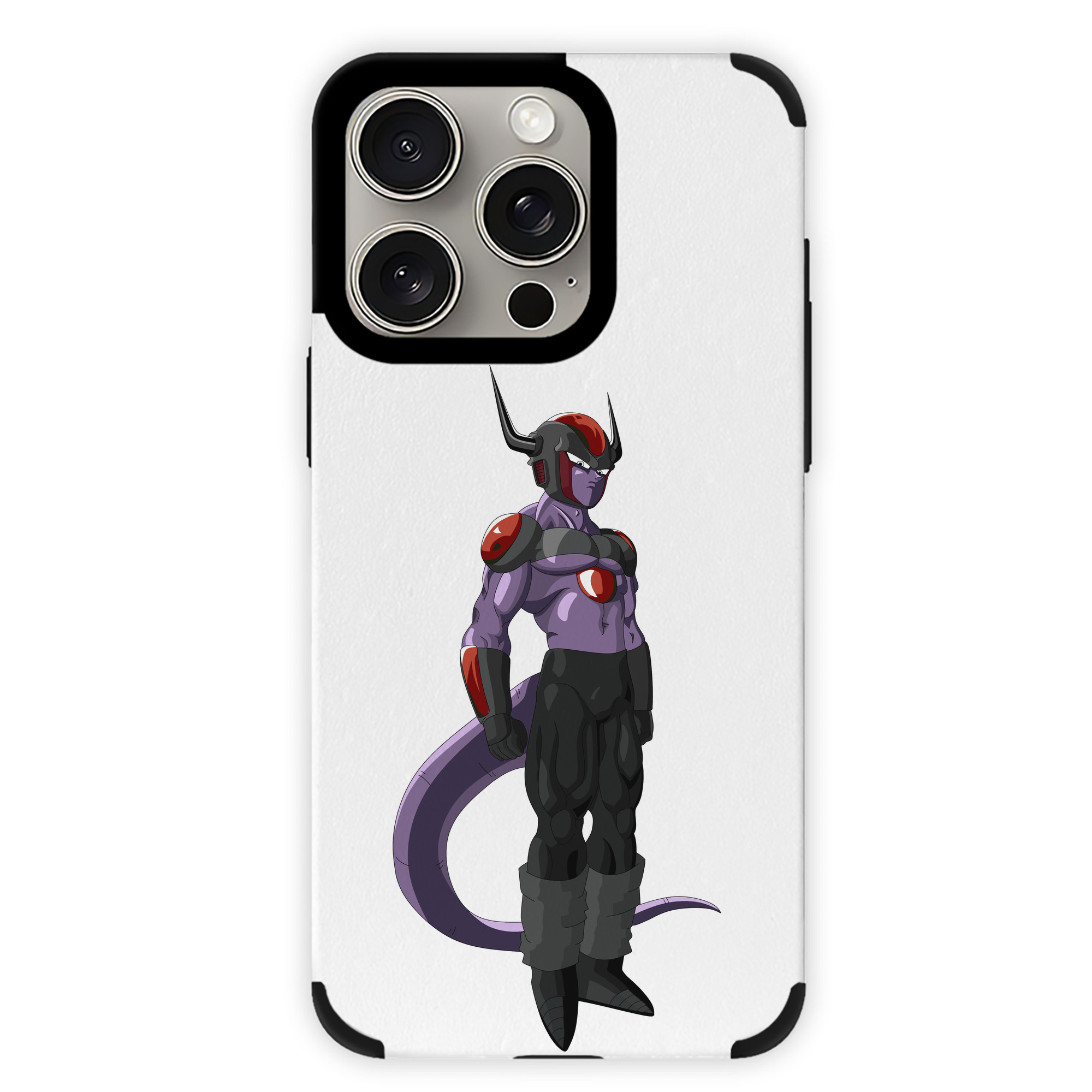 （画像用） ドラゴンボール フリーザ DRAGON BALL Frieza 【iPhone15ProMax対応】 PUレザー スマホケース 耐衝撃＆黄変防止