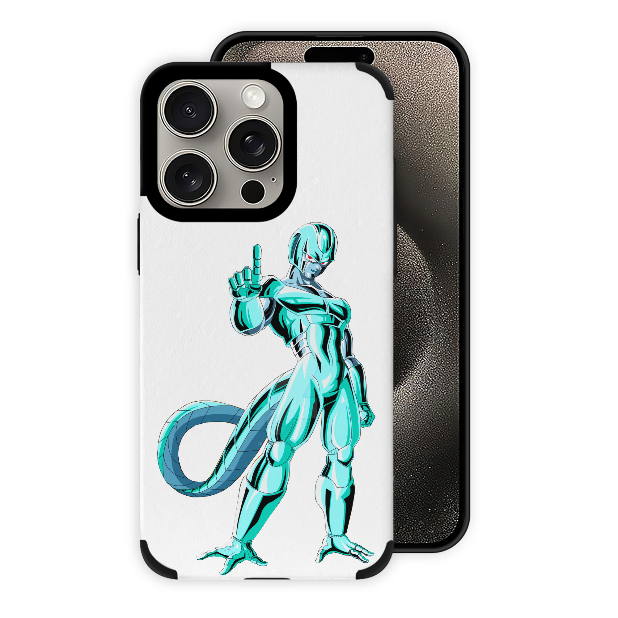 （画像用） ドラゴンボール クウラ DRAGON BALL Cooler Coora 【iPhone15ProMax対応】 PUレザー スマホケース 耐衝撃＆黄変防止