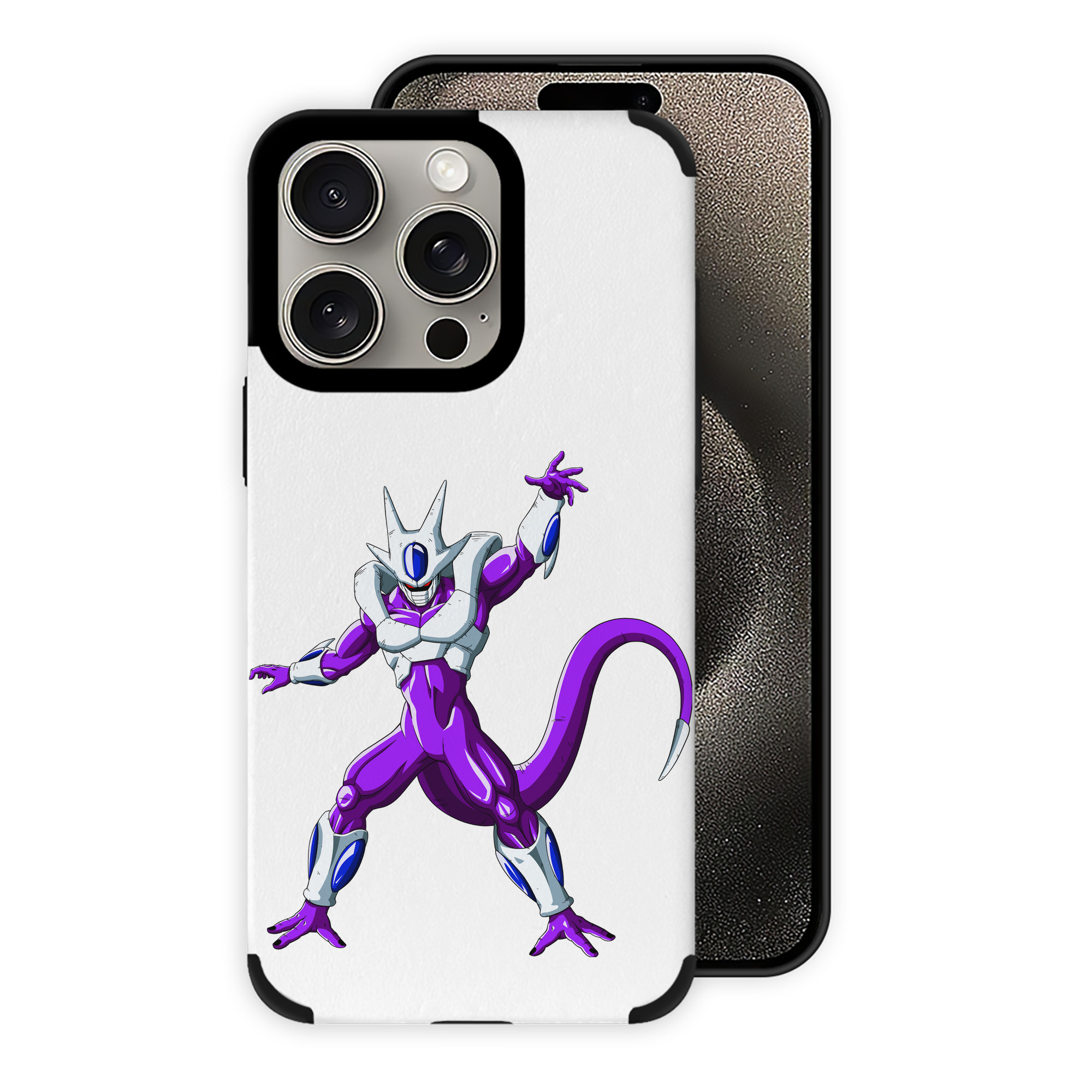 （画像用） ドラゴンボール クウラ DRAGON BALL Cooler Coora 【iPhone15ProMax対応】 PUレザー スマホケース 耐衝撃＆黄変防止