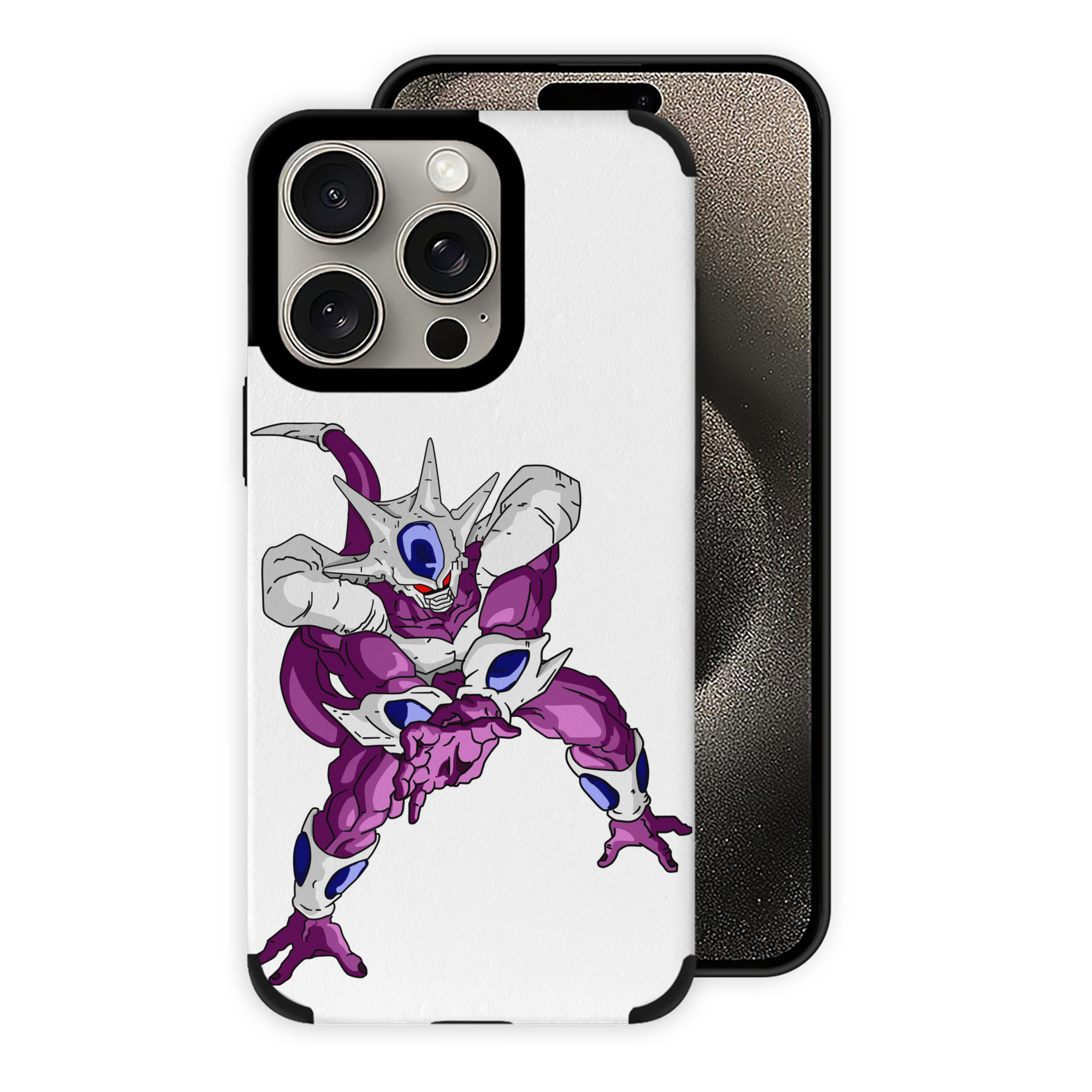 （画像用） ドラゴンボール クウラ DRAGON BALL Cooler Coora 【iPhone15ProMax対応】 PUレザー スマホケース 耐衝撃＆黄変防止