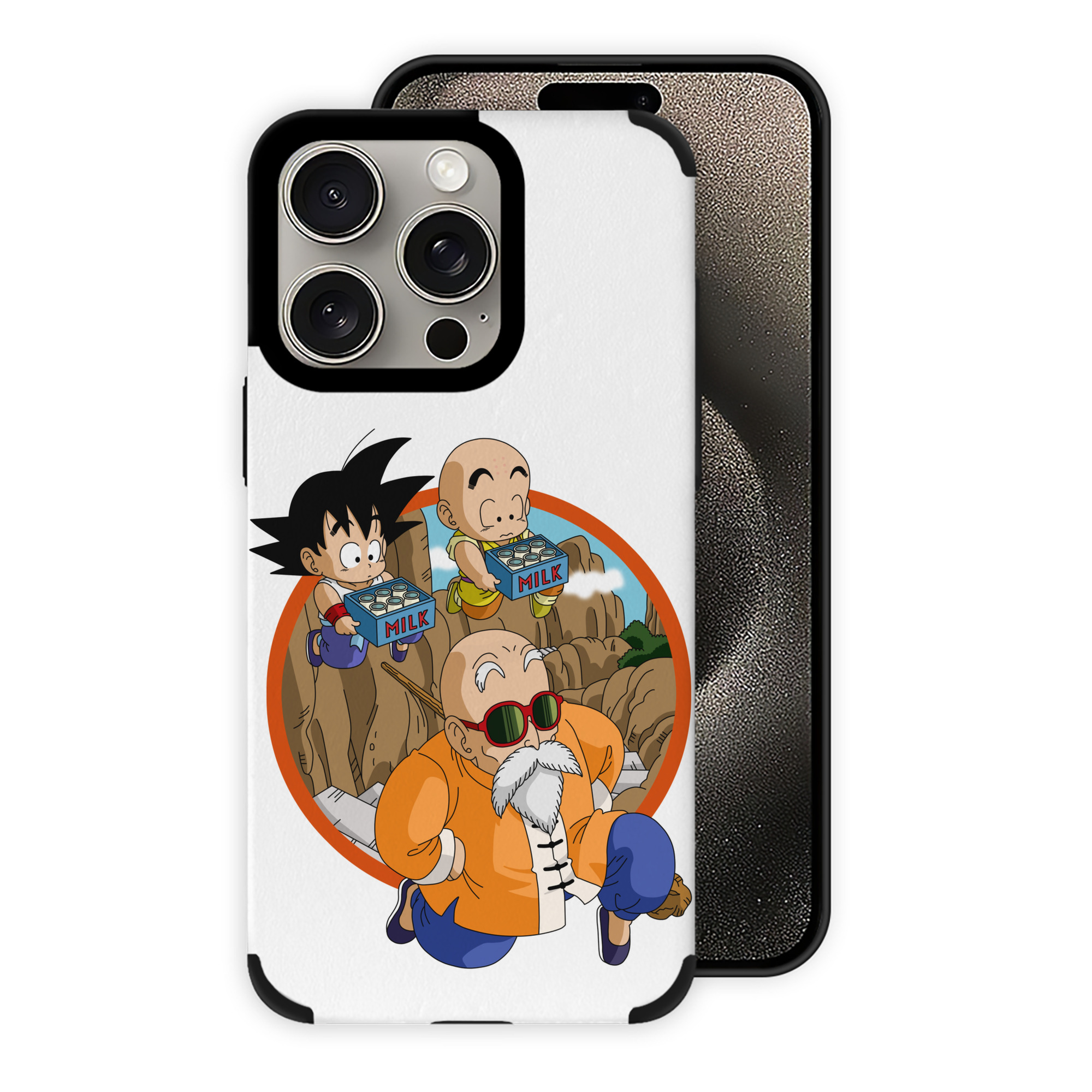 （画像用） ドラゴンボール 亀仙人（かめせんにん） DRAGON BALL Master Roshi Kame Sennin 【iPhone15ProMax対応】 PUレザー スマホケース 耐衝撃＆黄変防止