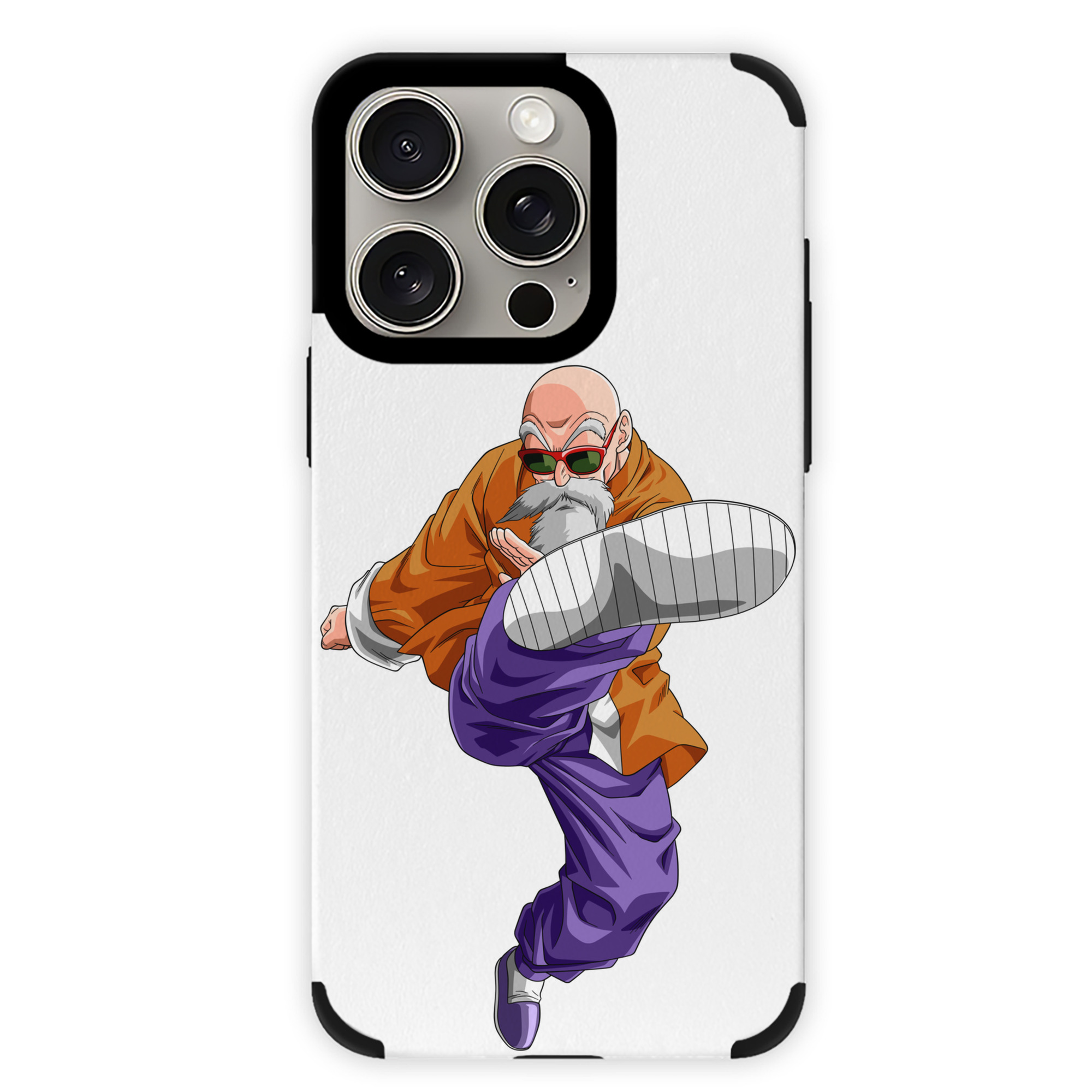 （画像用） ドラゴンボール 亀仙人（かめせんにん） DRAGON BALL Master Roshi Kame Sennin 【iPhone15ProMax対応】 PUレザー スマホケース 耐衝撃＆黄変防止
