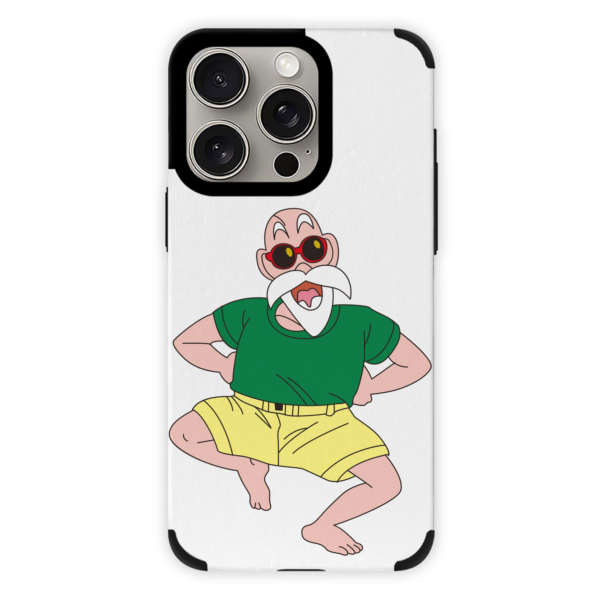（画像用） ドラゴンボール 亀仙人（かめせんにん） DRAGON BALL Master Roshi Kame Sennin 【iPhone15ProMax対応】 PUレザー スマホケース 耐衝撃＆黄変防止