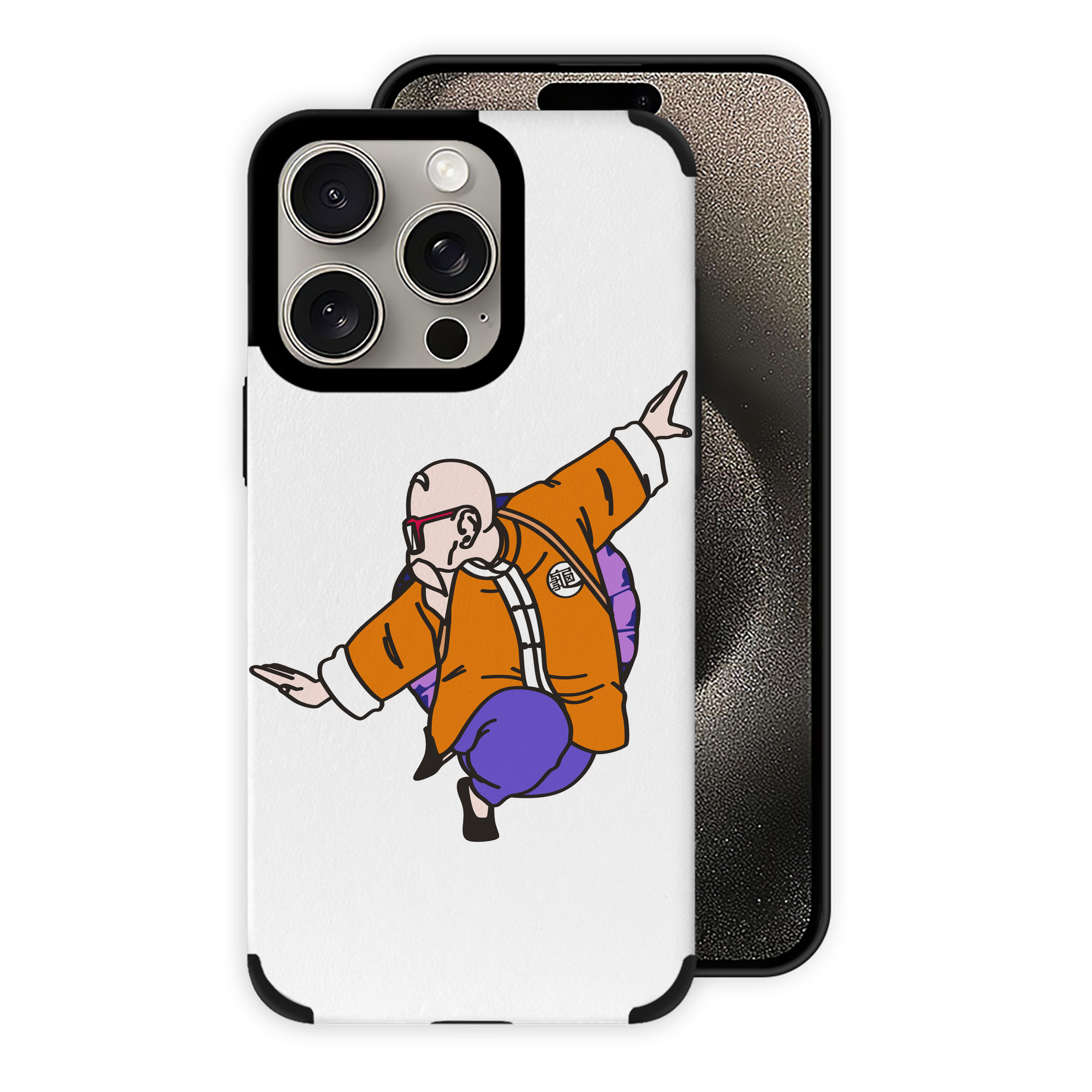 （画像用） ドラゴンボール 亀仙人（かめせんにん） DRAGON BALL Master Roshi Kame Sennin 【iPhone15ProMax対応】 PUレザー スマホケース 耐衝撃＆黄変防止
