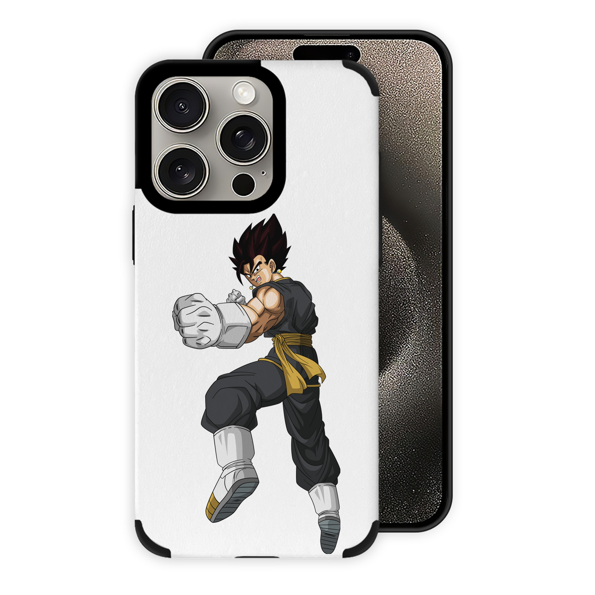 （画像用） ドラゴンボール ベジット DRAGON BALL Vegetto 【iPhone15ProMax対応】 PUレザー スマホケース 耐衝撃＆黄変防止