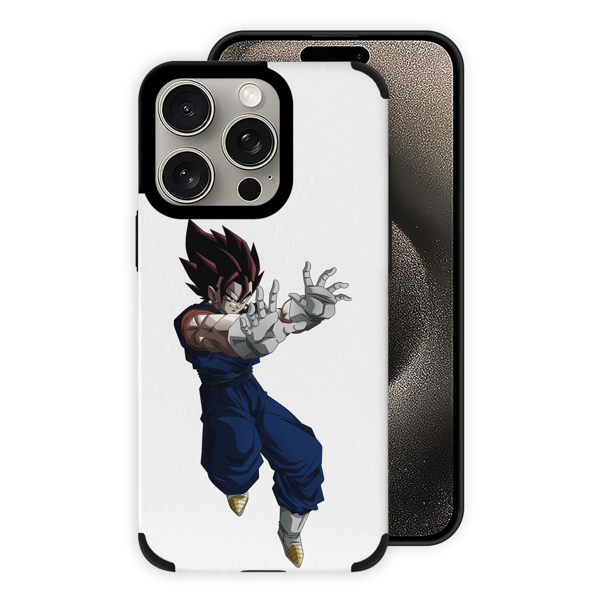 （画像用） ドラゴンボール ベジット DRAGON BALL Vegetto 【iPhone15ProMax対応】 PUレザー スマホケース 耐衝撃＆黄変防止
