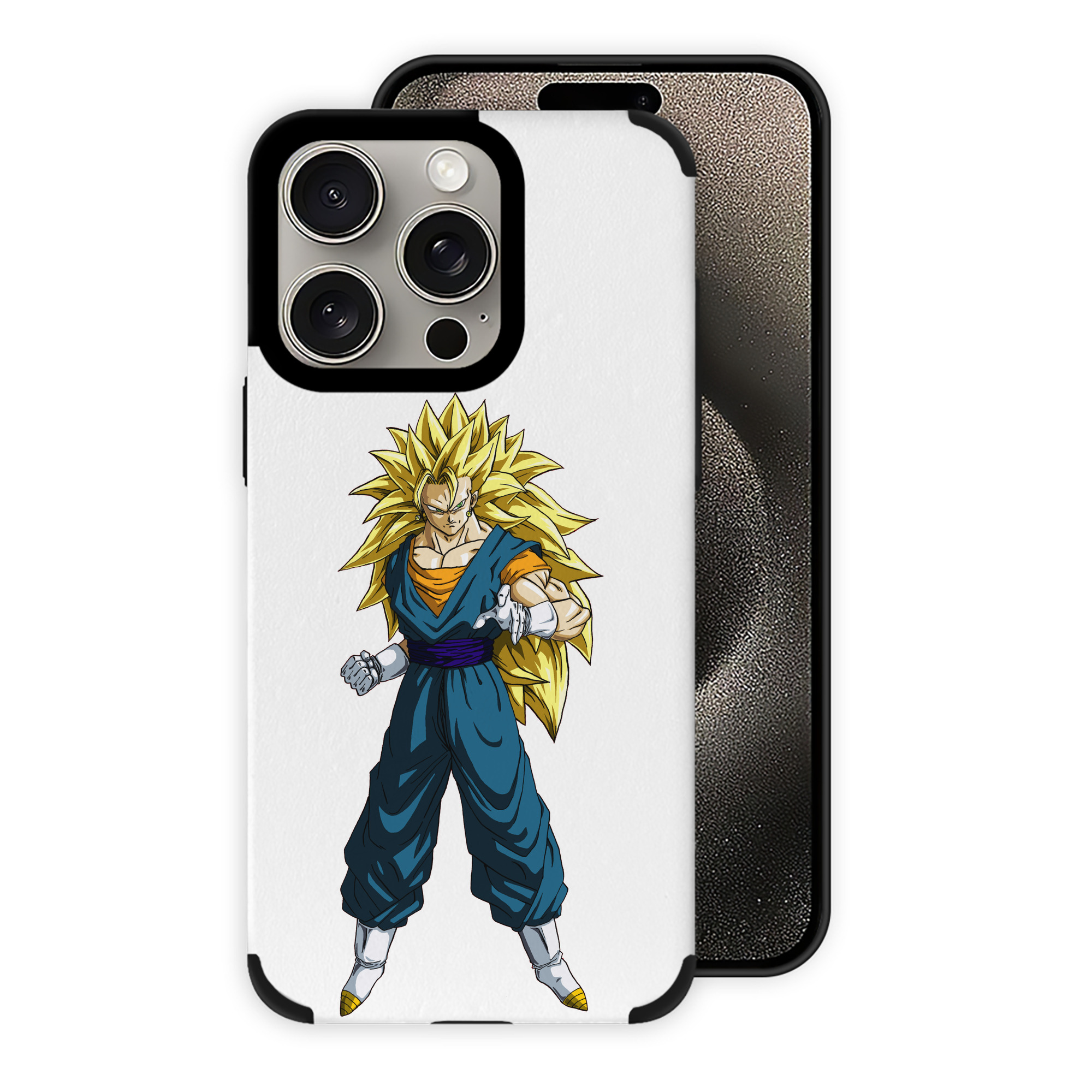 （画像用） ドラゴンボール ベジット DRAGON BALL Vegetto 【iPhone15ProMax対応】 PUレザー スマホケース 耐衝撃＆黄変防止