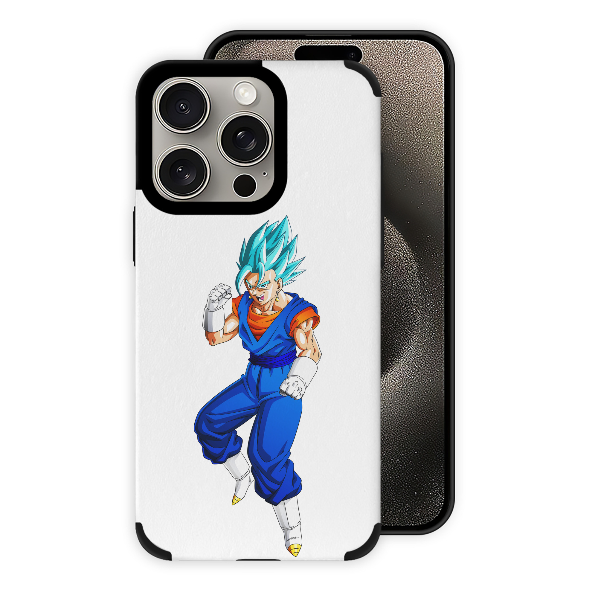 （画像用） ドラゴンボール ベジット DRAGON BALL Vegetto 【iPhone15ProMax対応】 PUレザー スマホケース 耐衝撃＆黄変防止