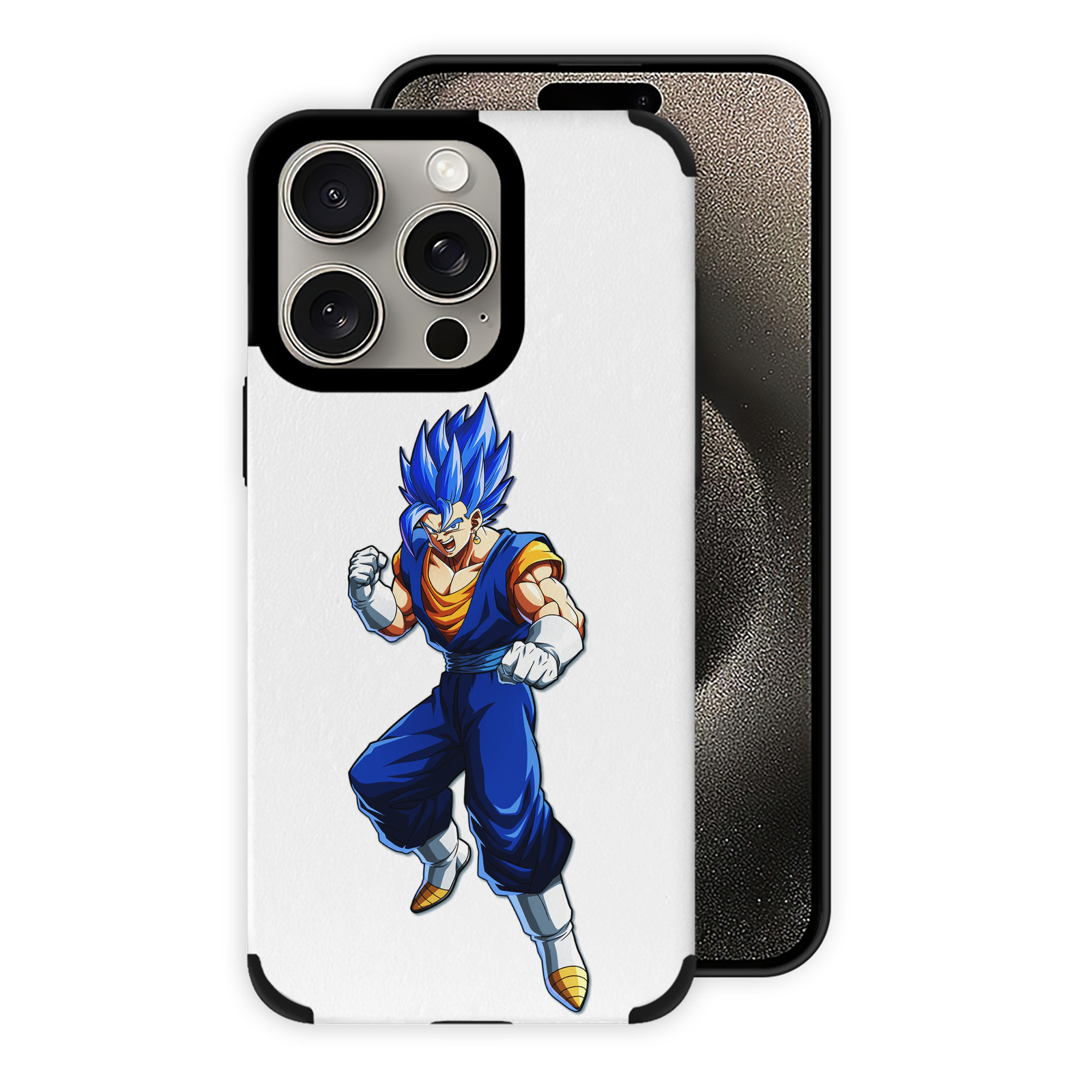 （画像用） ドラゴンボール ベジット DRAGON BALL Vegetto 【iPhone15ProMax対応】 PUレザー スマホケース 耐衝撃＆黄変防止