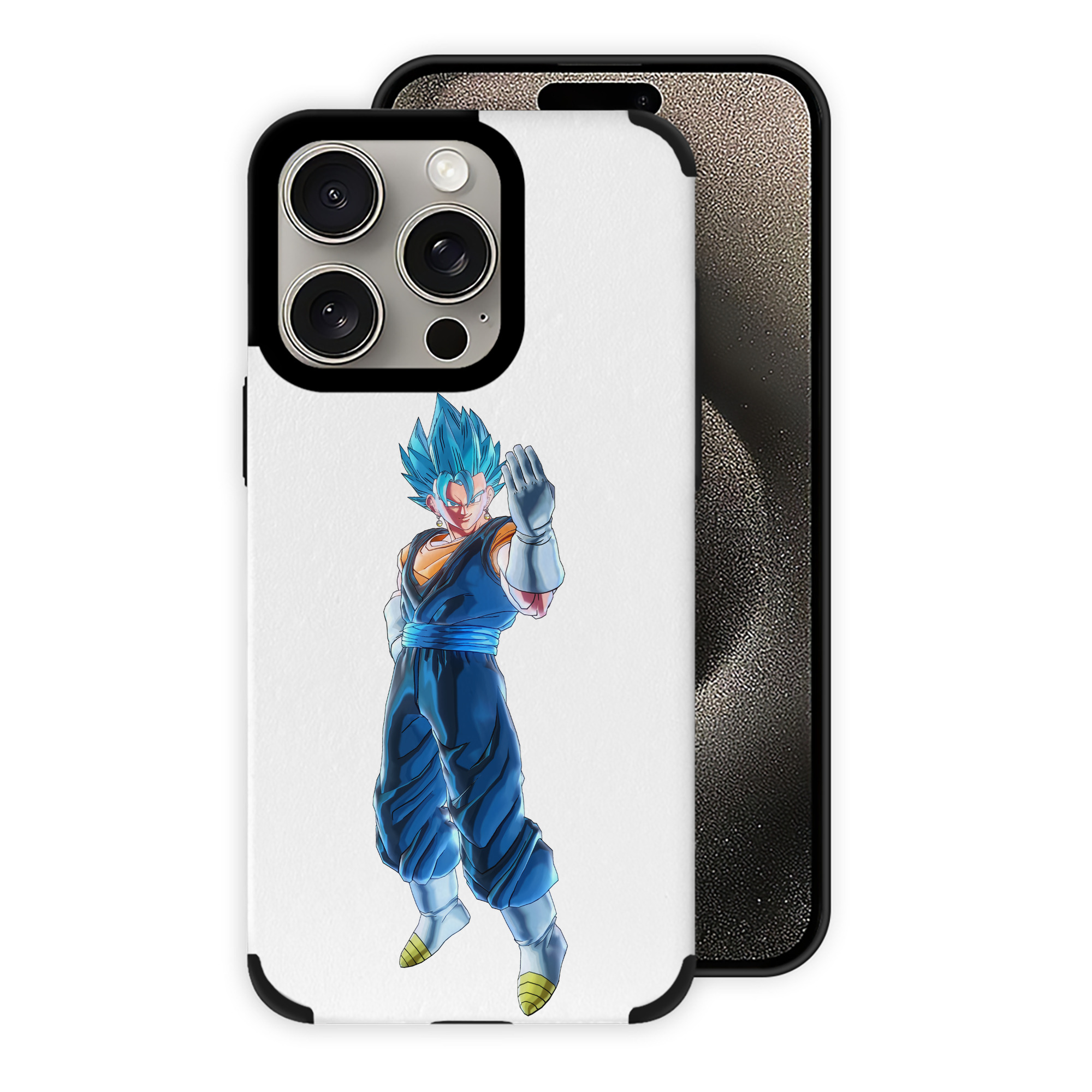 （画像用） ドラゴンボール ベジット DRAGON BALL Vegetto 【iPhone15ProMax対応】 PUレザー スマホケース 耐衝撃＆黄変防止
