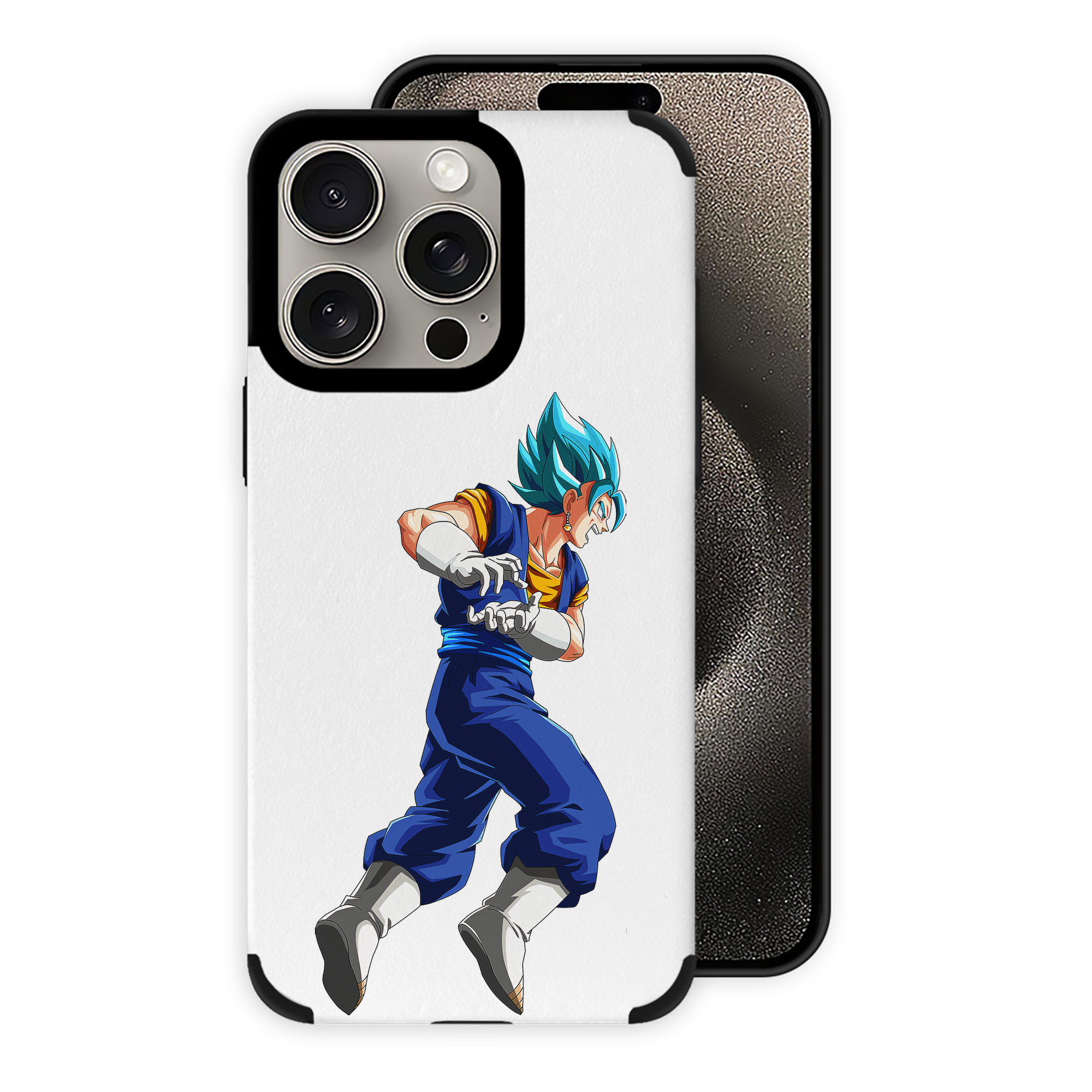（画像用） ドラゴンボール ベジット DRAGON BALL Vegetto 【iPhone15ProMax対応】 PUレザー スマホケース 耐衝撃＆黄変防止