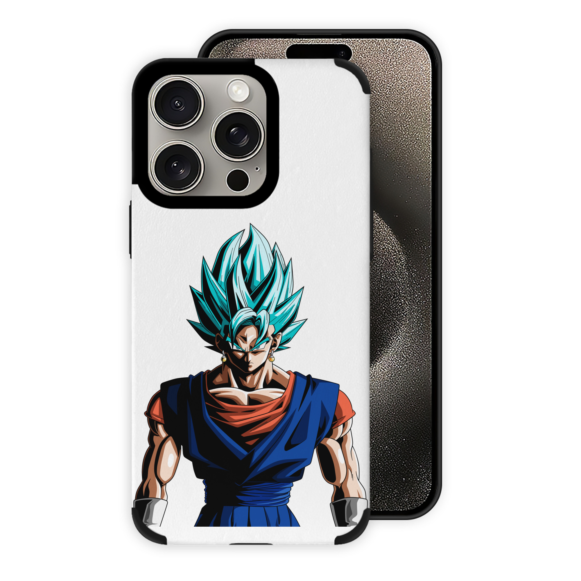 （画像用） ドラゴンボール ベジット DRAGON BALL Vegetto 【iPhone15ProMax対応】 PUレザー スマホケース 耐衝撃＆黄変防止