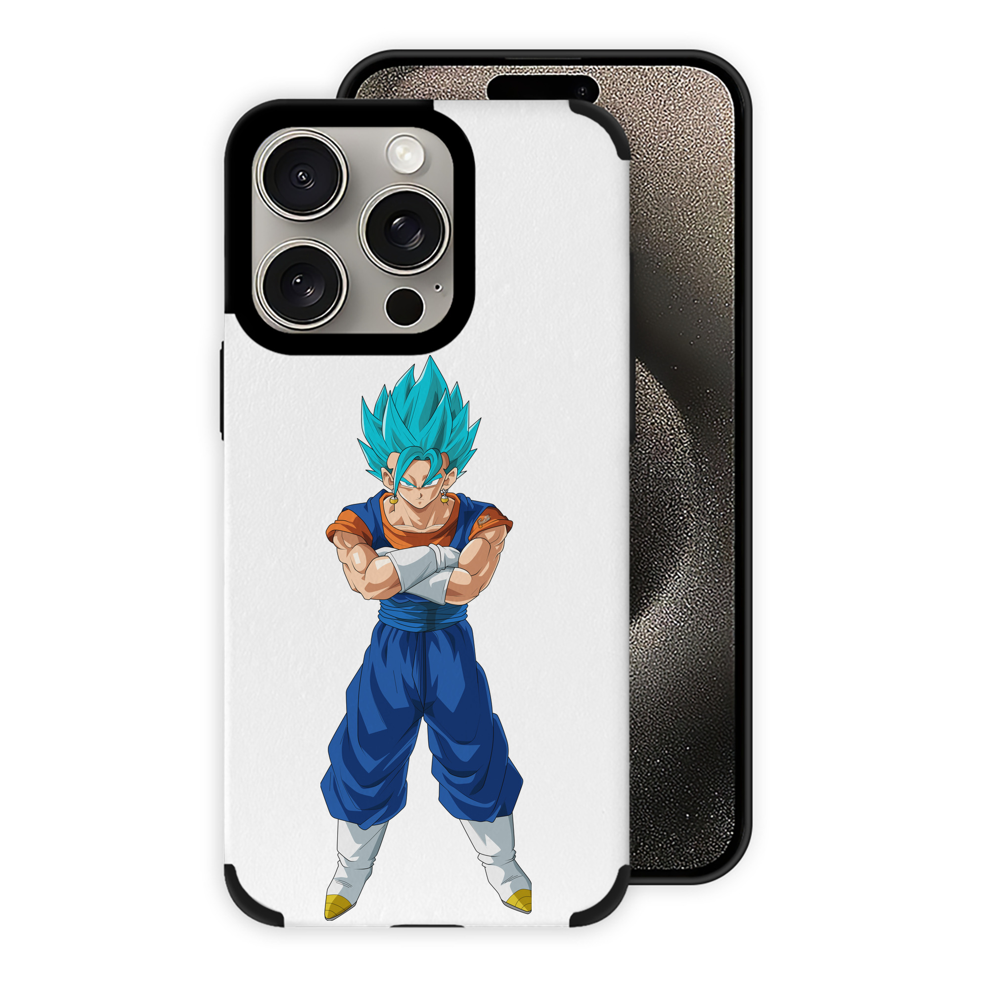 （画像用） ドラゴンボール ベジット DRAGON BALL Vegetto 【iPhone15ProMax対応】 PUレザー スマホケース 耐衝撃＆黄変防止