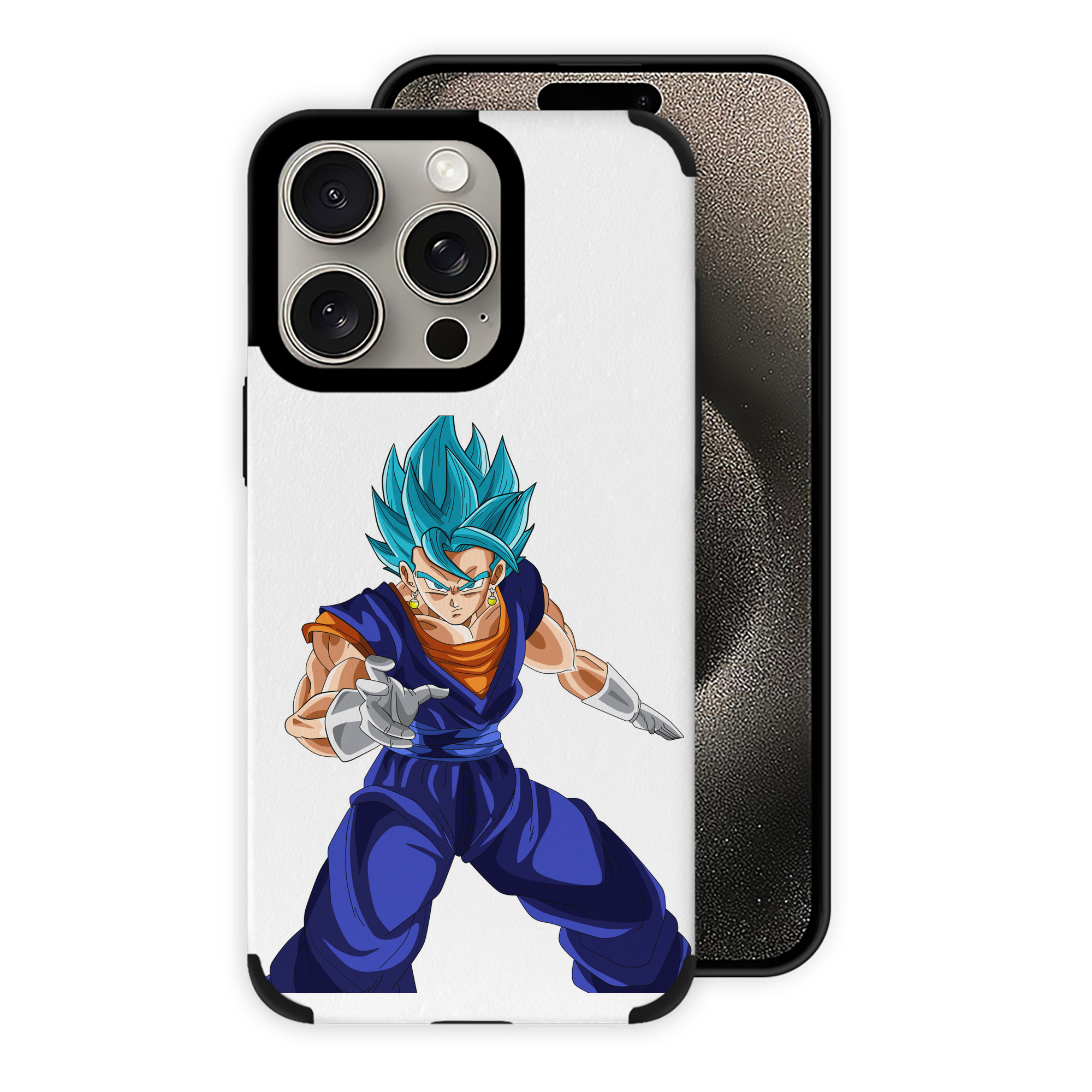 （画像用） ドラゴンボール ベジット DRAGON BALL Vegetto 【iPhone15ProMax対応】 PUレザー スマホケース 耐衝撃＆黄変防止
