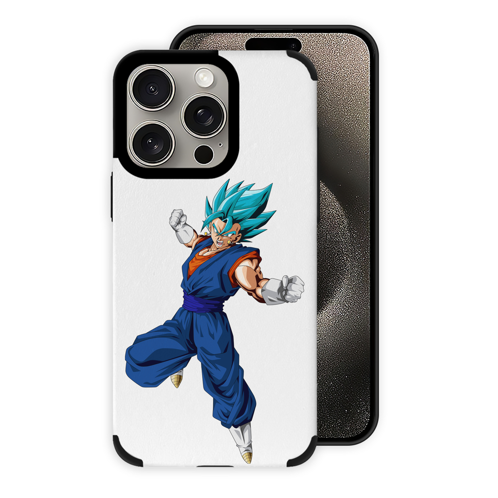 （画像用） ドラゴンボール ベジット DRAGON BALL Vegetto 【iPhone15ProMax対応】 PUレザー スマホケース 耐衝撃＆黄変防止