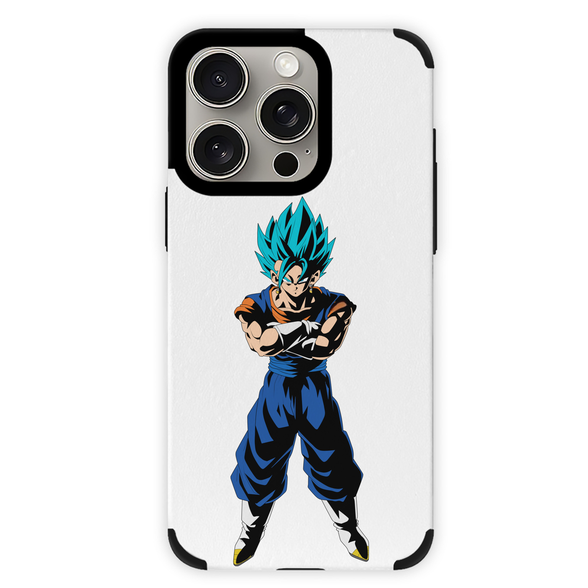 （画像用） ドラゴンボール ベジット DRAGON BALL Vegetto 【iPhone15ProMax対応】 PUレザー スマホケース 耐衝撃＆黄変防止