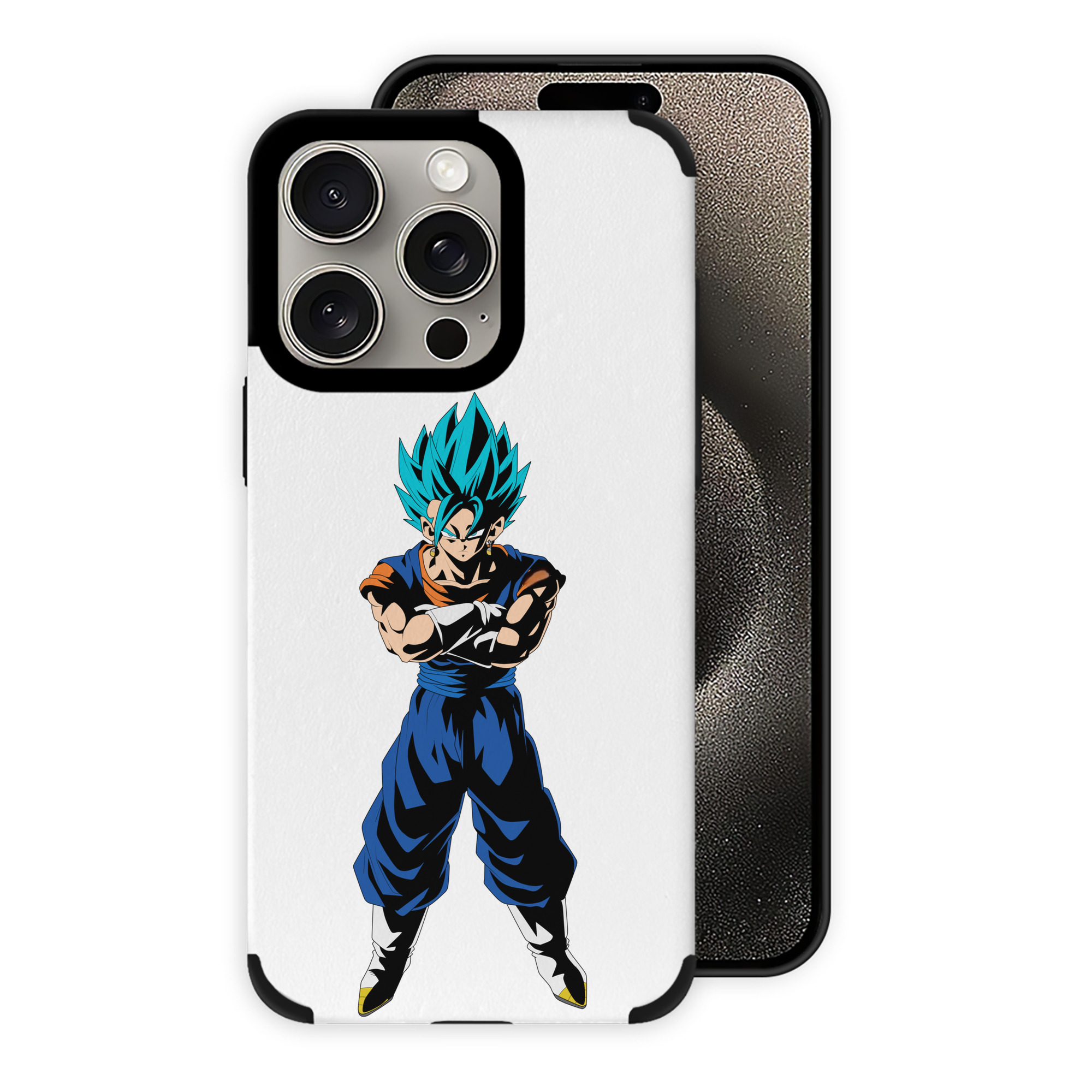 （画像用） ドラゴンボール ベジット DRAGON BALL Vegetto 【iPhone15ProMax対応】 PUレザー スマホケース 耐衝撃＆黄変防止