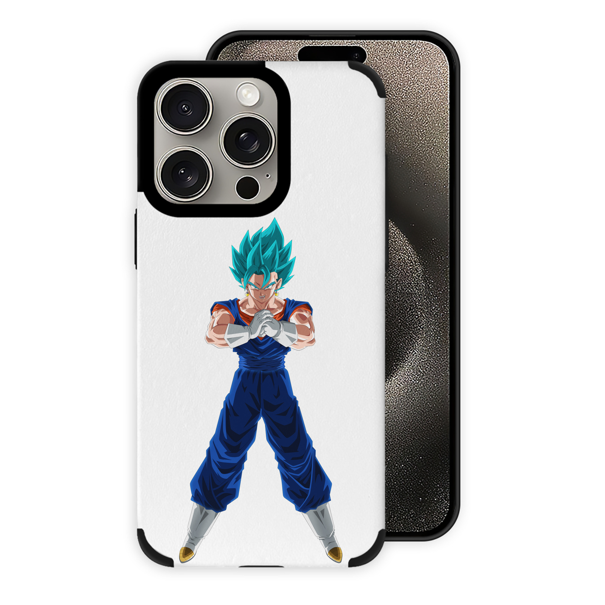 （画像用） ドラゴンボール ベジット DRAGON BALL Vegetto 【iPhone15ProMax対応】 PUレザー スマホケース 耐衝撃＆黄変防止