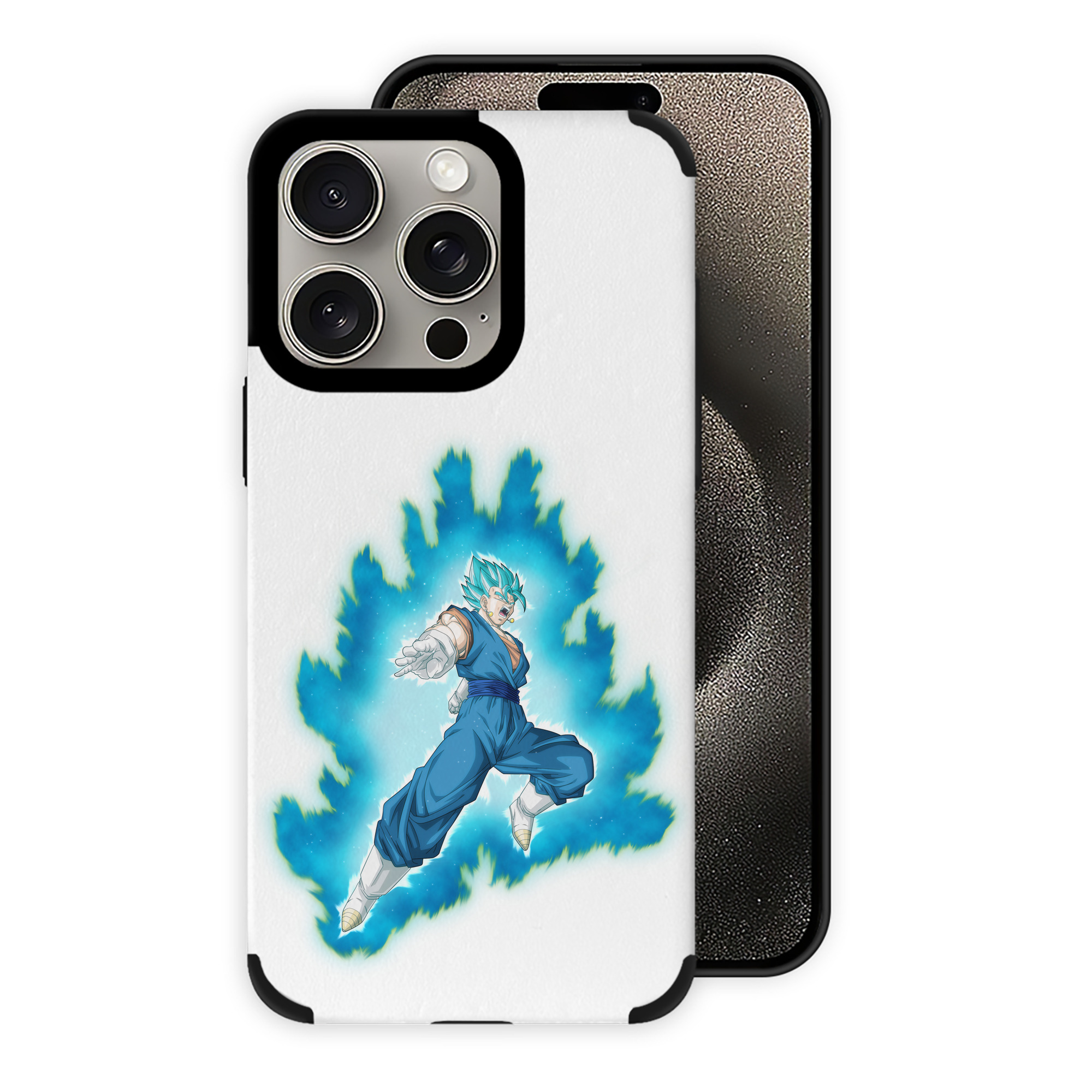 （画像用） ドラゴンボール ベジット DRAGON BALL Vegetto 【iPhone15ProMax対応】 PUレザー スマホケース 耐衝撃＆黄変防止