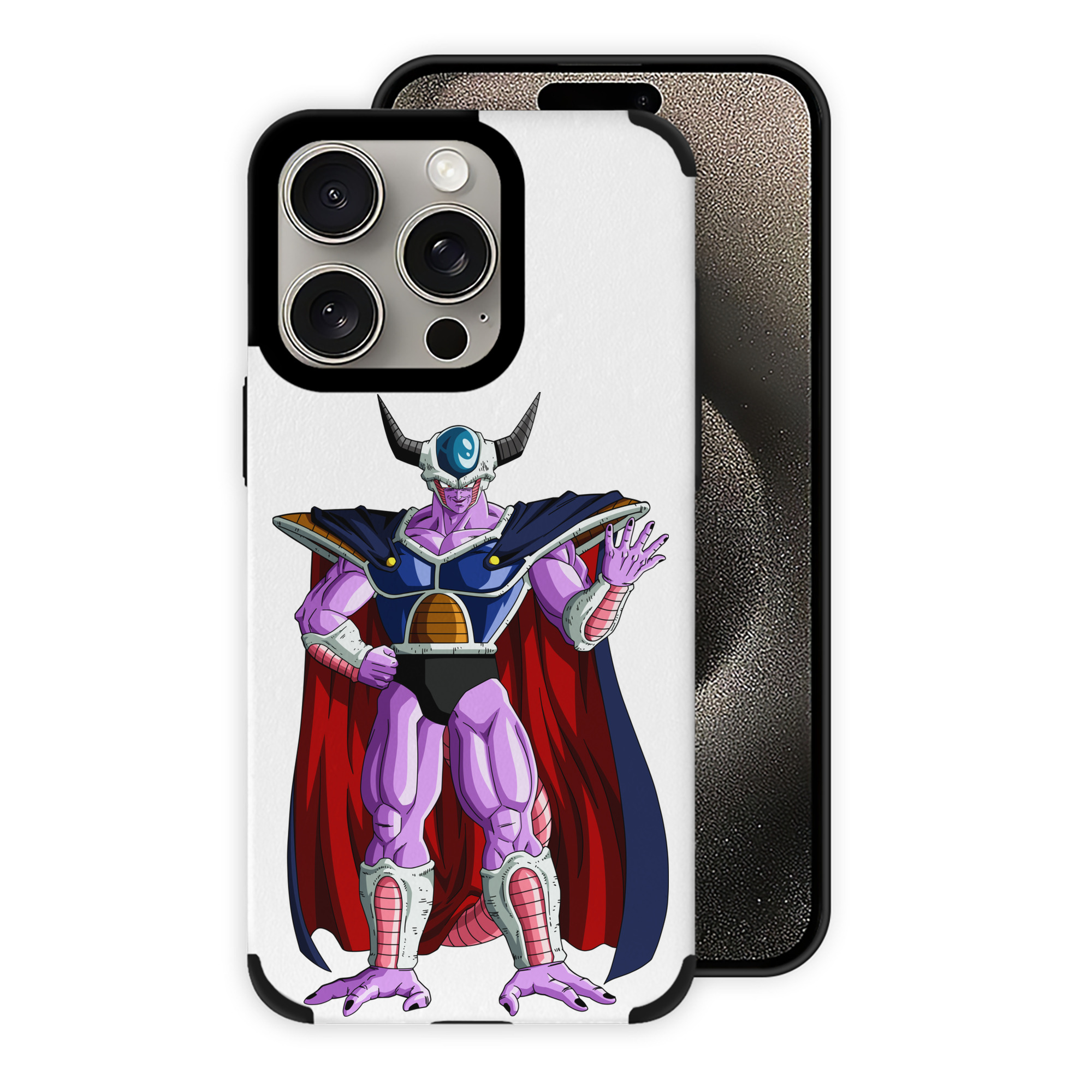 （画像用） ドラゴンボール コルド大王 DRAGON BALL King Cold 【iPhone15ProMax対応】 PUレザー スマホケース 耐衝撃＆黄変防止