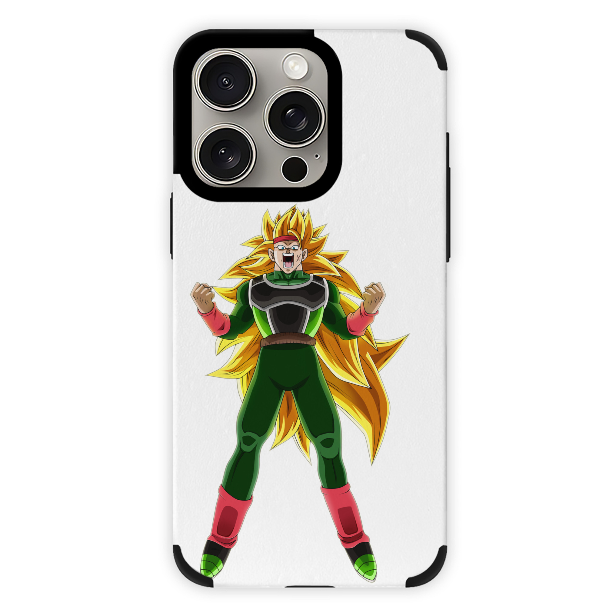 （画像用） ドラゴンボール ブロリー DRAGON BALL Broli 【iPhone15ProMax対応】 PUレザー スマホケース 耐衝撃＆黄変防止
