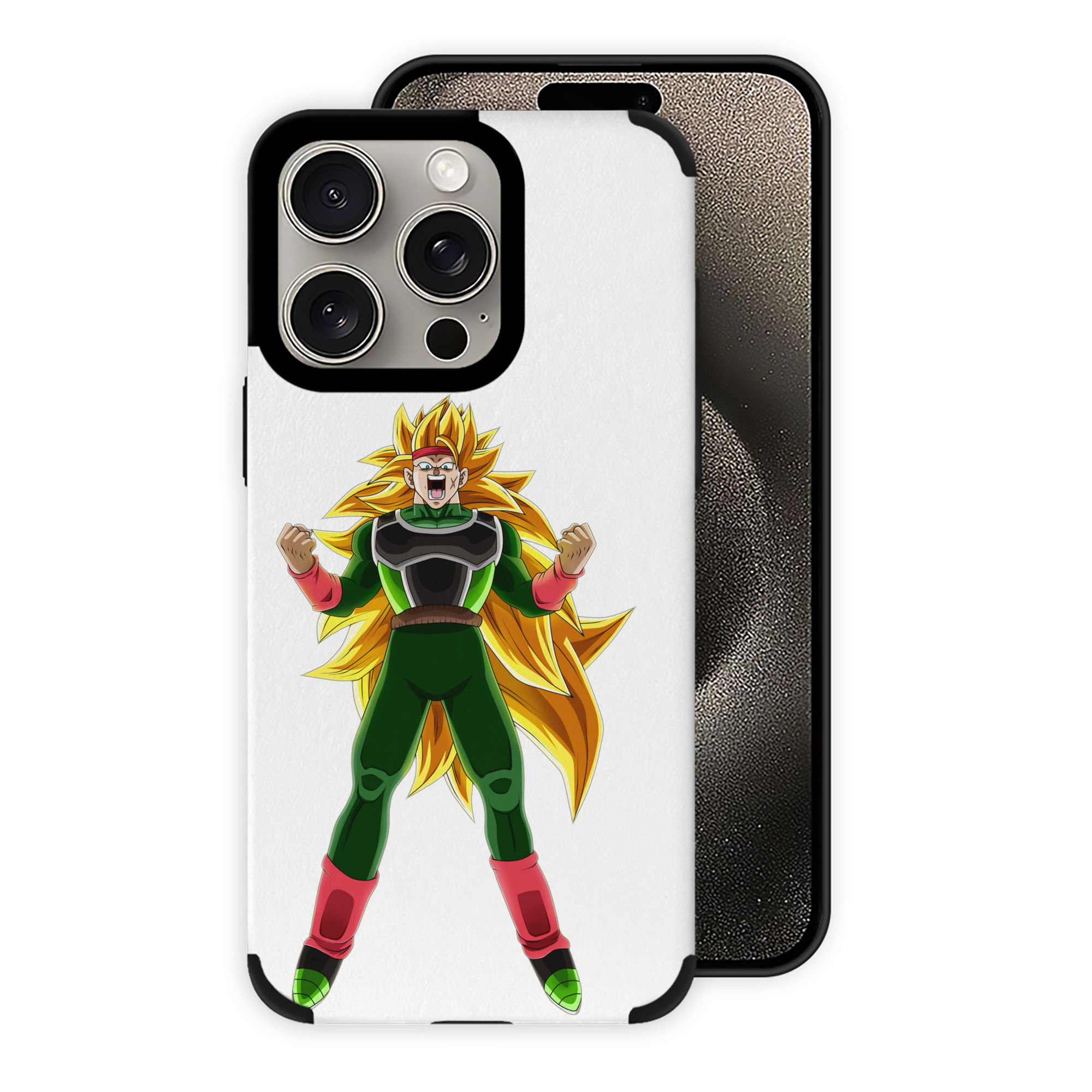 （画像用） ドラゴンボール ブロリー DRAGON BALL Broli 【iPhone15ProMax対応】 PUレザー スマホケース 耐衝撃＆黄変防止