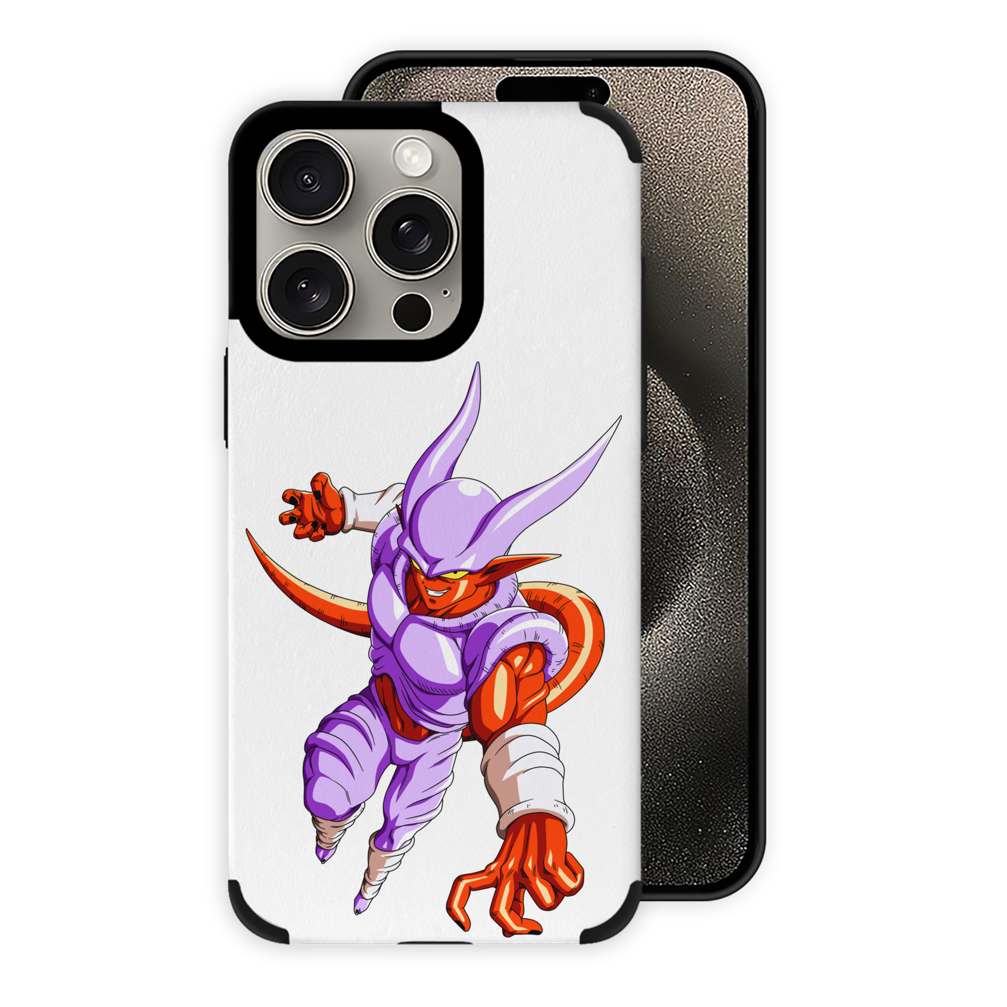 （画像用） ドラゴンボール ジャネンバ DRAGON BALL Janemba 【iPhone15ProMax対応】 PUレザー スマホケース 耐衝撃＆黄変防止