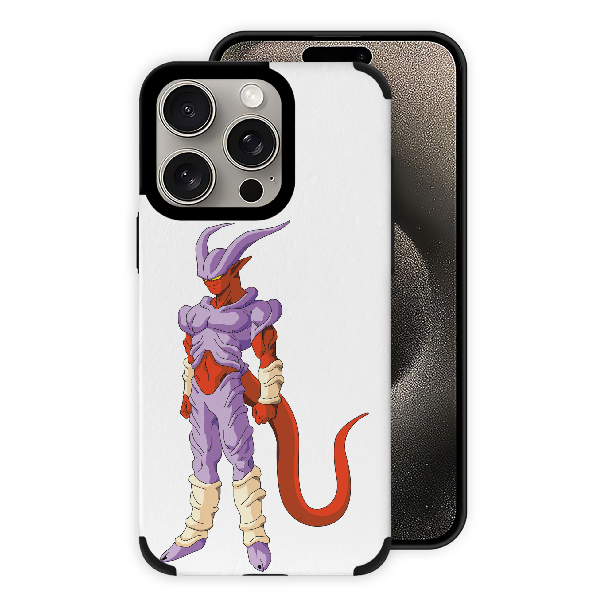（画像用） ドラゴンボール ジャネンバ DRAGON BALL Janemba 【iPhone15ProMax対応】 PUレザー スマホケース 耐衝撃＆黄変防止
