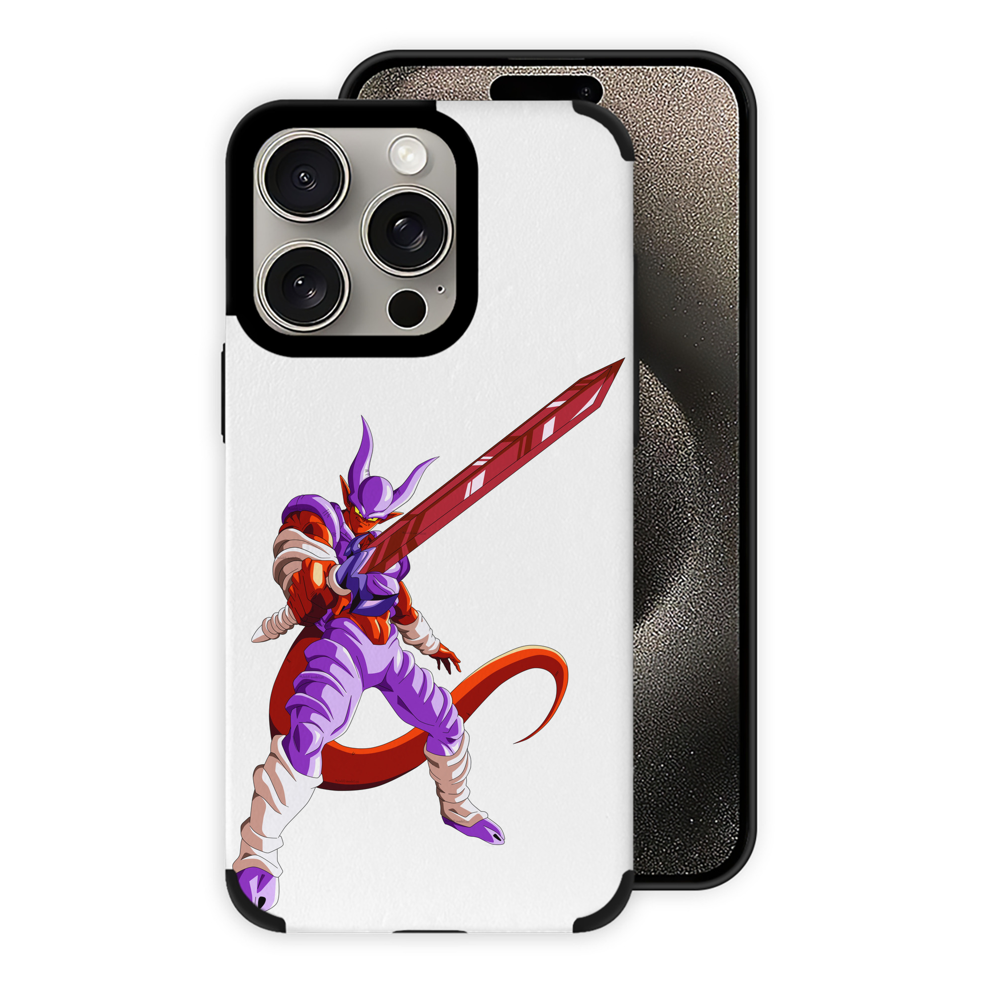 （画像用） ドラゴンボール ジャネンバ DRAGON BALL Janemba 【iPhone15ProMax対応】 PUレザー スマホケース 耐衝撃＆黄変防止