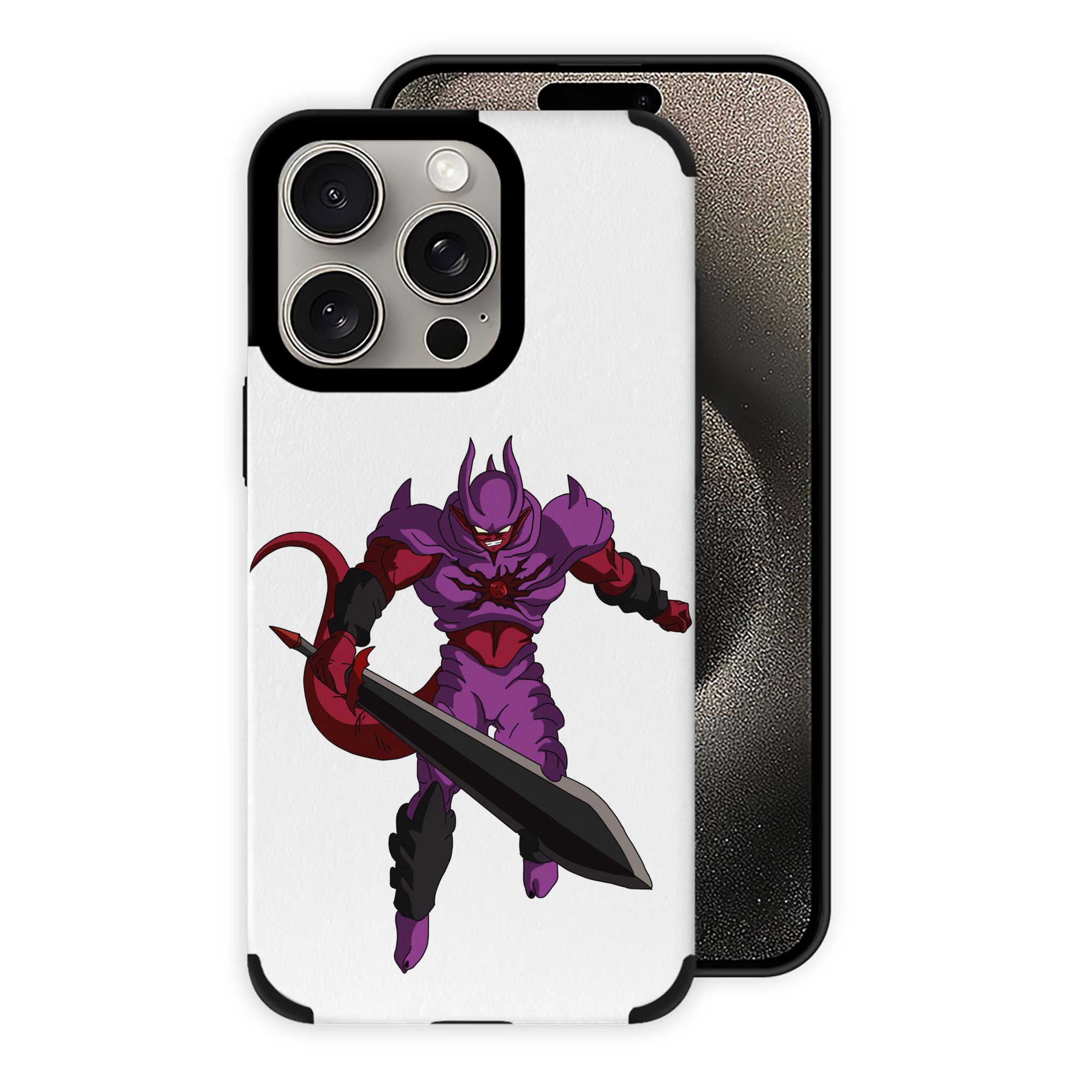 （画像用） ドラゴンボール ジャネンバ DRAGON BALL Janemba 【iPhone15ProMax対応】 PUレザー スマホケース 耐衝撃＆黄変防止