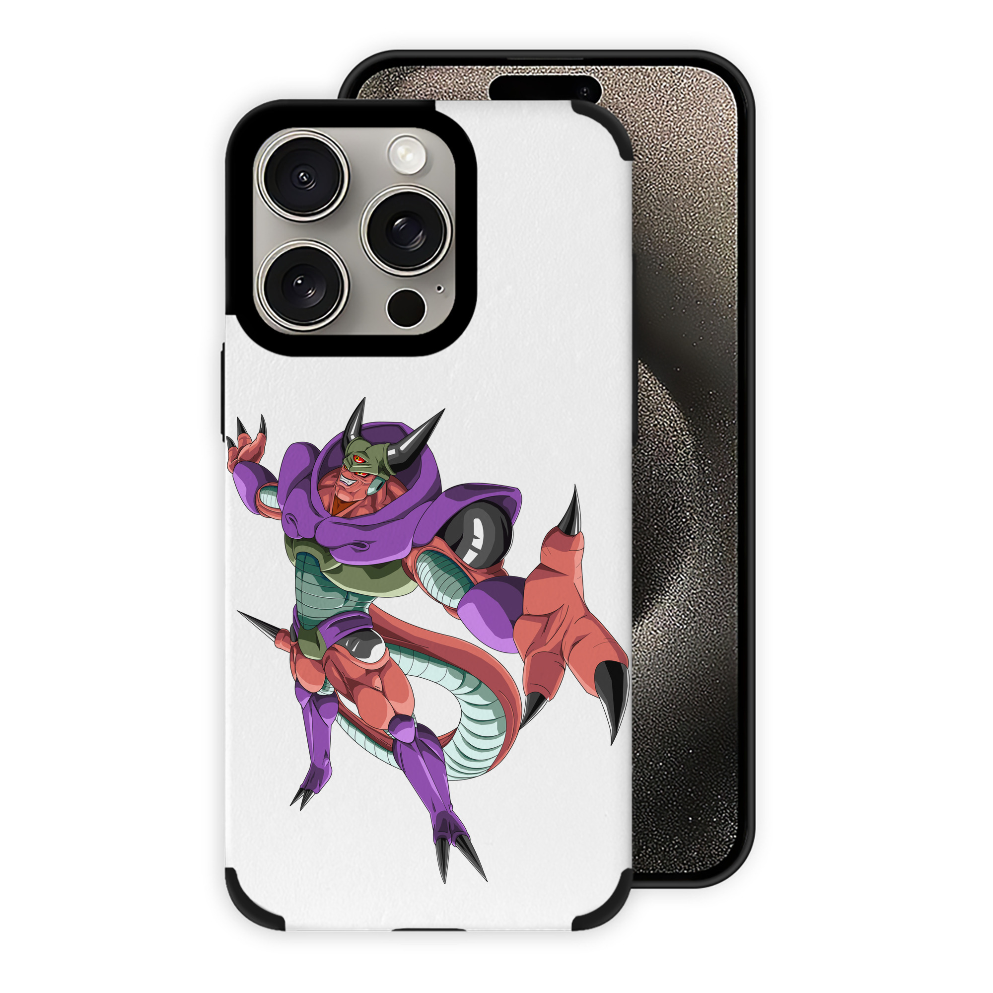 （画像用） ドラゴンボール ジャネンバ DRAGON BALL Janemba 【iPhone15ProMax対応】 PUレザー スマホケース 耐衝撃＆黄変防止
