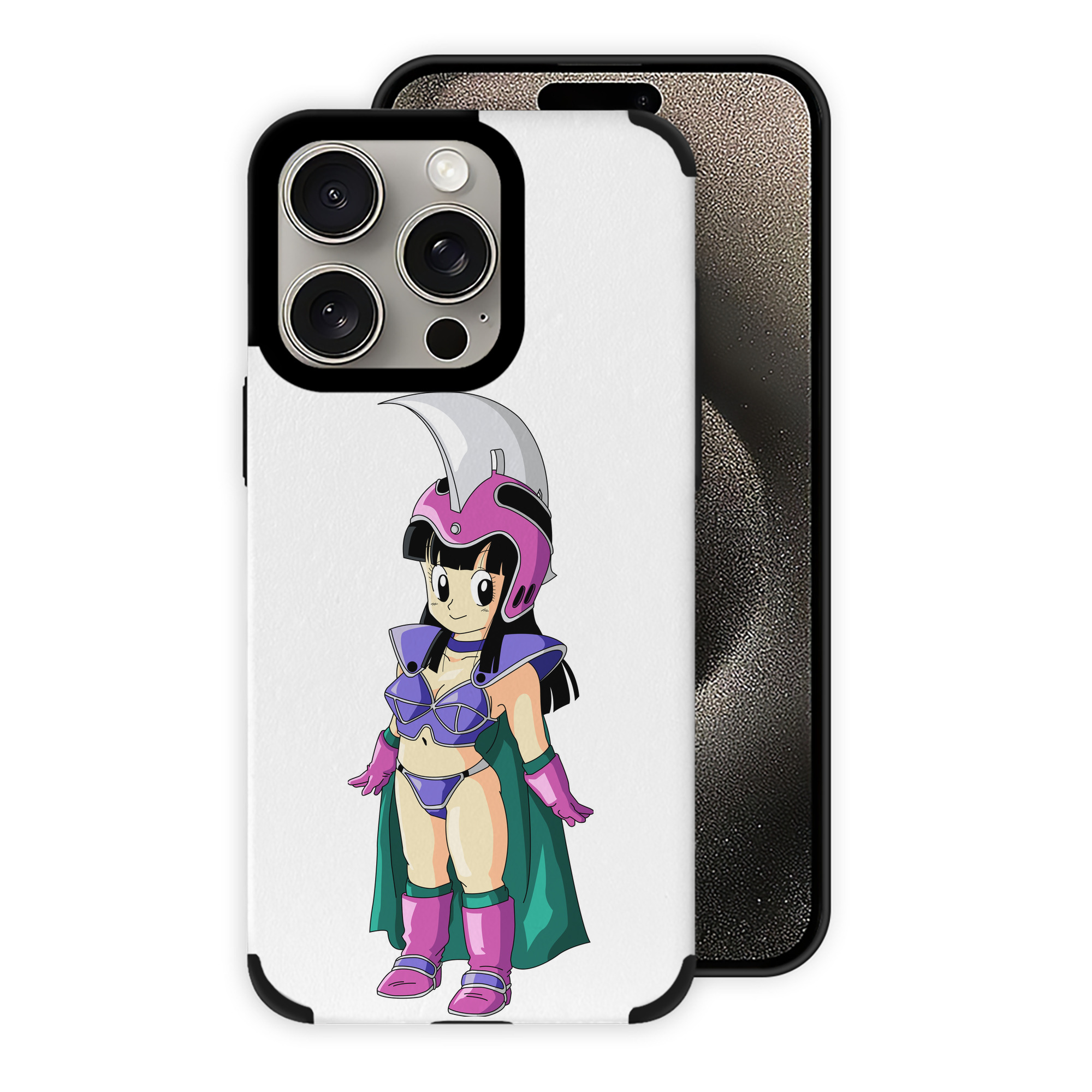 （画像用） ドラゴンボール チチ DRAGON BALL Chichi 【iPhone15ProMax対応】 PUレザー スマホケース 耐衝撃＆黄変防止