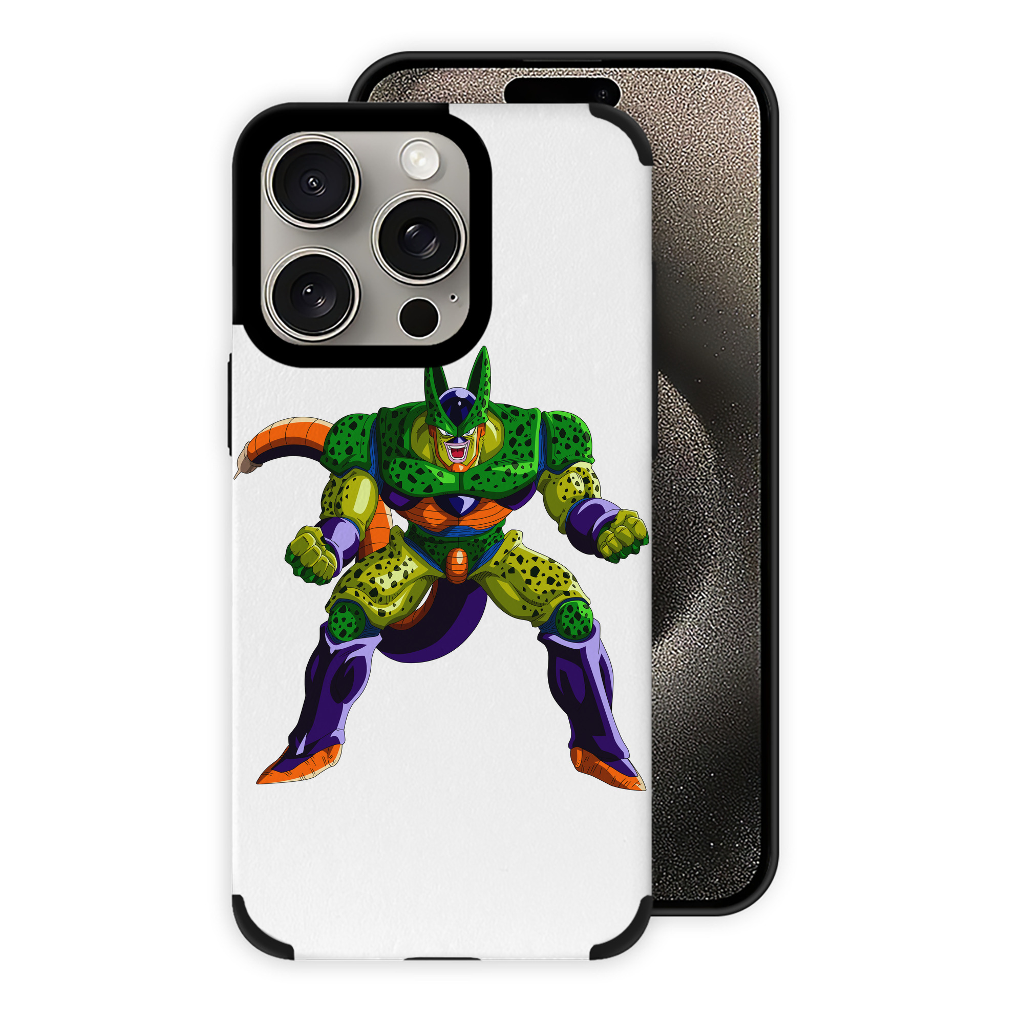 （画像用） ドラゴンボール セル DRAGON BALL Cell 【iPhone15ProMax対応】 PUレザー スマホケース 耐衝撃＆黄変防止