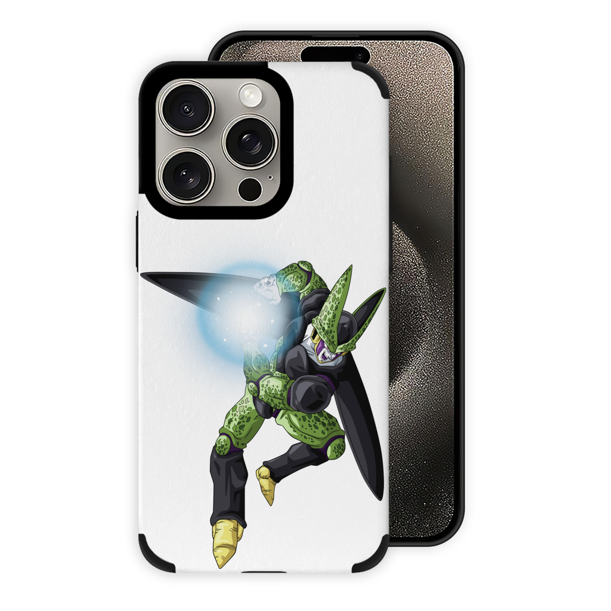 （画像用） ドラゴンボール セル DRAGON BALL Cell 【iPhone15ProMax対応】 PUレザー スマホケース 耐衝撃＆黄変防止