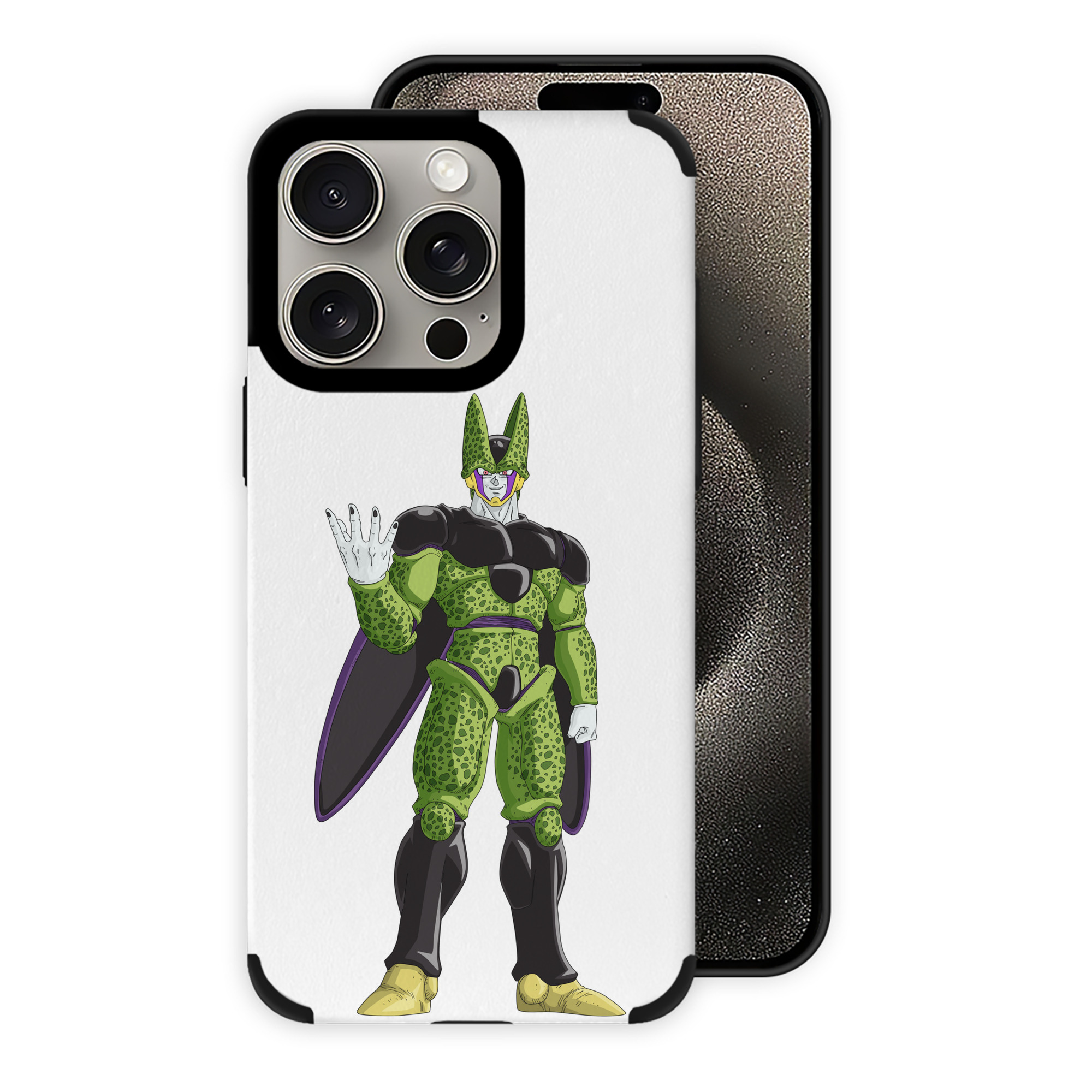 （画像用） ドラゴンボール セル DRAGON BALL Cell 【iPhone15ProMax対応】 PUレザー スマホケース 耐衝撃＆黄変防止