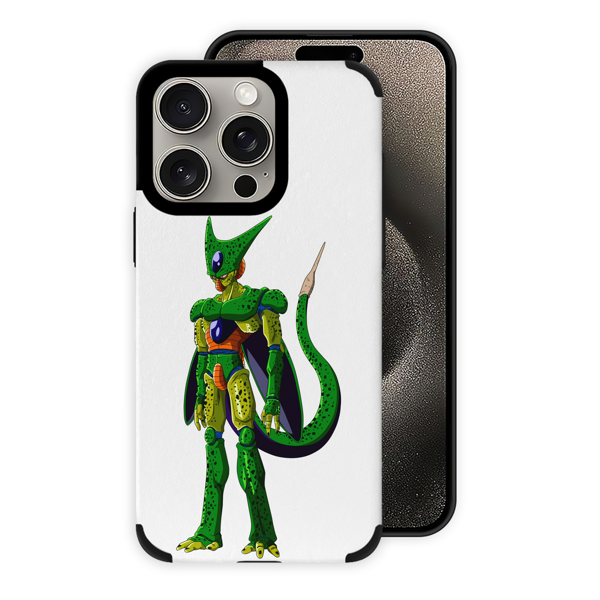 （画像用） ドラゴンボール セル DRAGON BALL Cell 【iPhone15ProMax対応】 PUレザー スマホケース 耐衝撃＆黄変防止