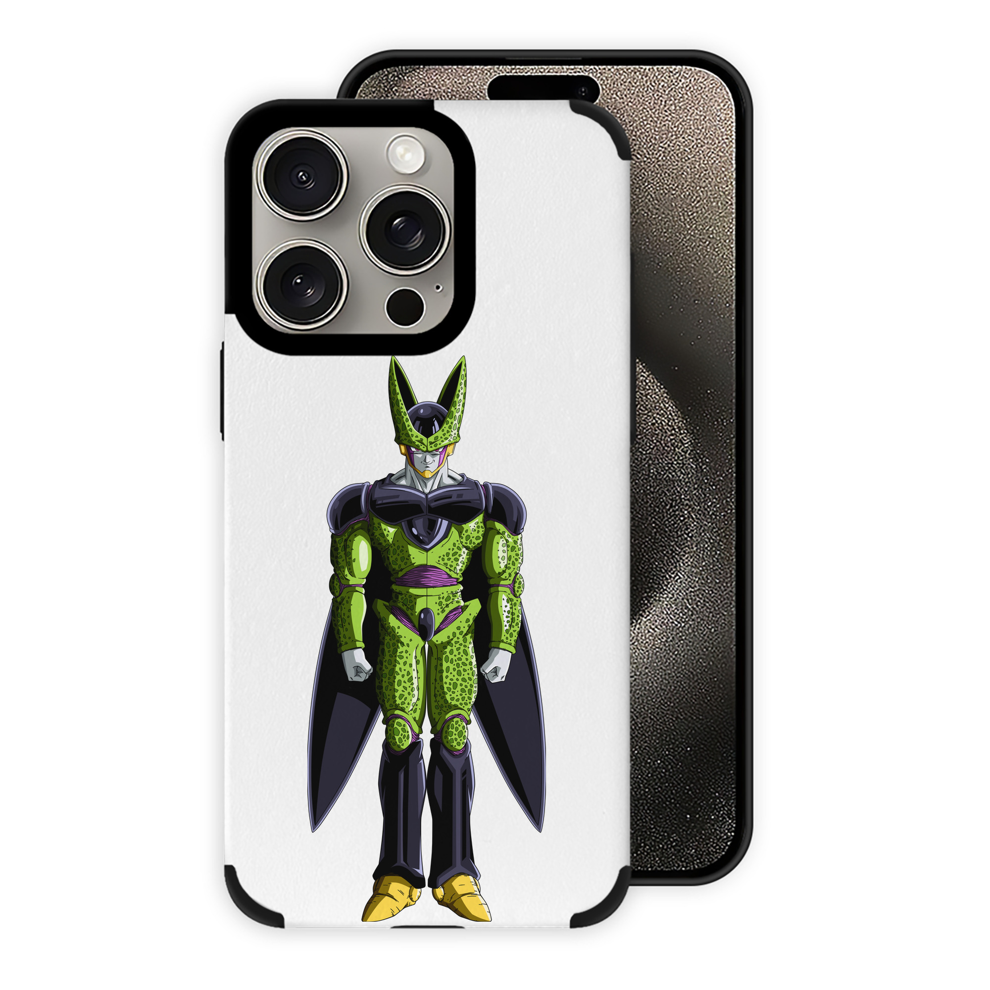 （画像用） ドラゴンボール セル DRAGON BALL Cell 【iPhone15ProMax対応】 PUレザー スマホケース 耐衝撃＆黄変防止