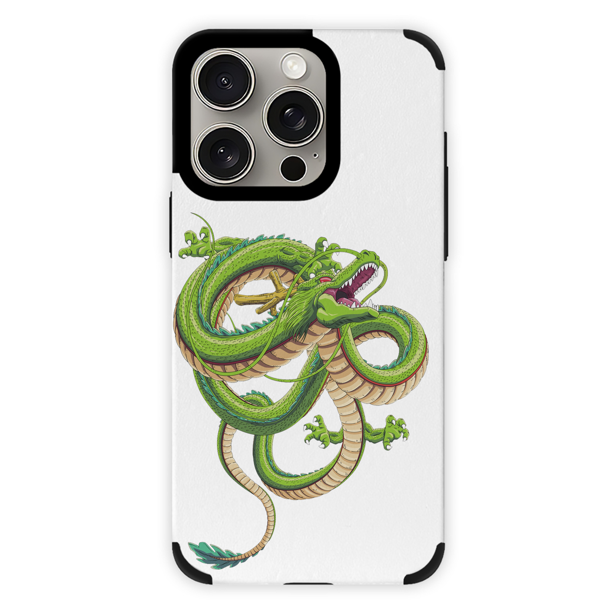 （画像用） ドラゴンボール 神龍 シェンロン DRAGON BALL Shenron 【iPhone15ProMax対応】 PUレザー スマホケース 耐衝撃＆黄変防止