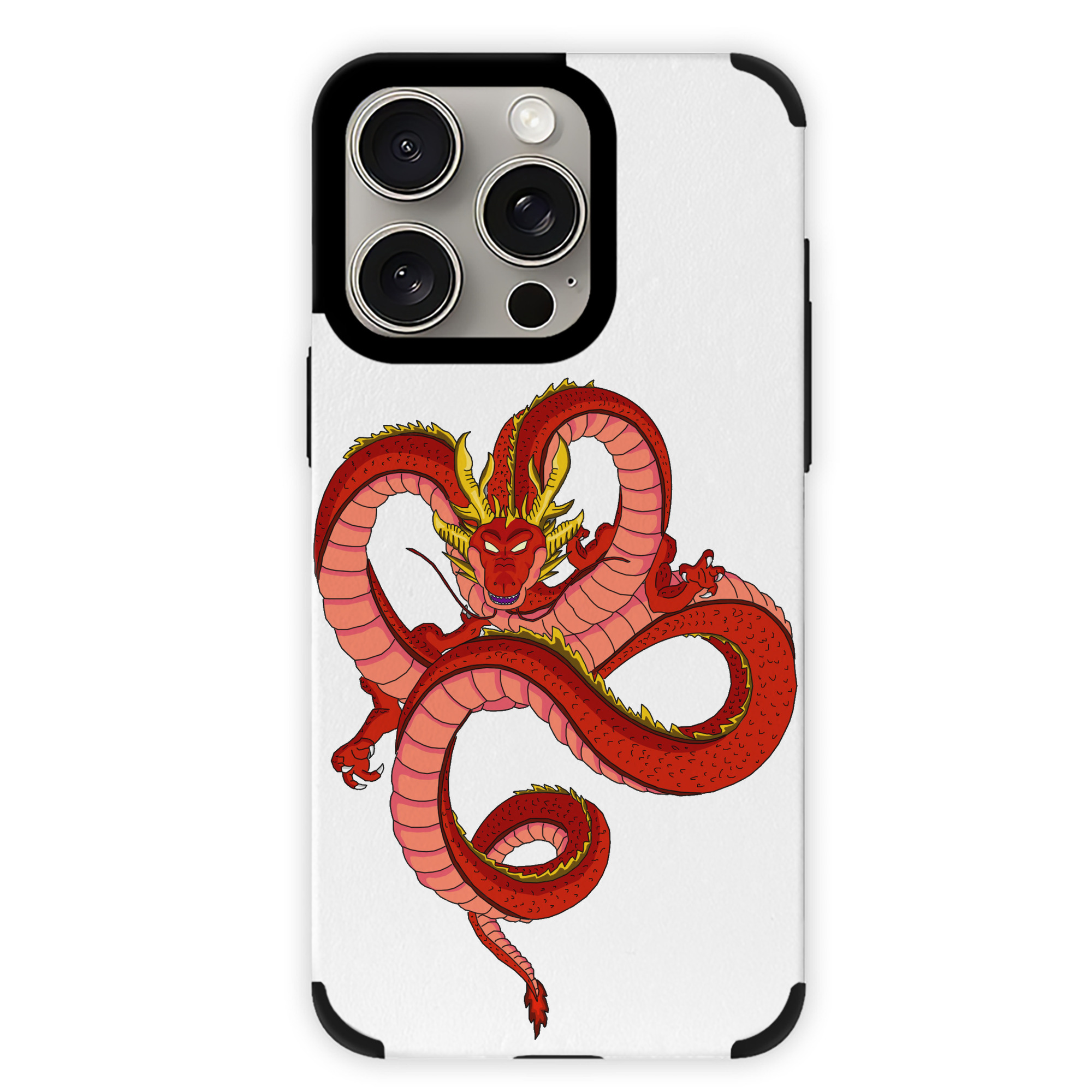 （画像用） ドラゴンボール 神龍 シェンロン DRAGON BALL Shenron 【iPhone15ProMax対応】 PUレザー スマホケース 耐衝撃＆黄変防止