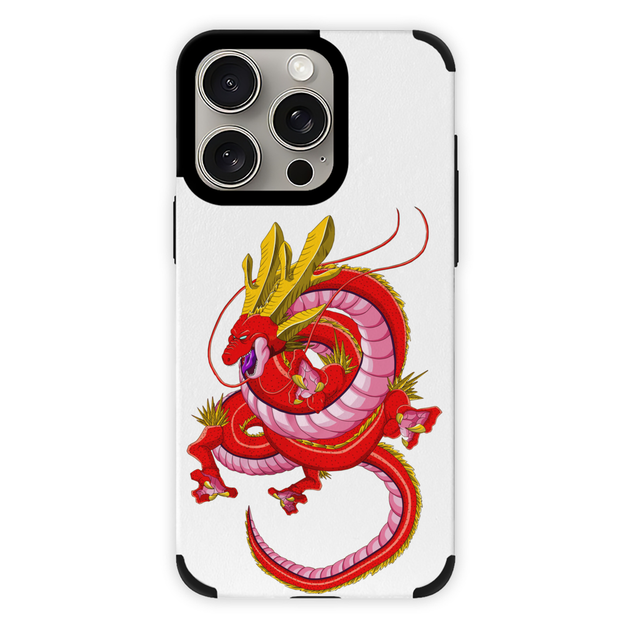 （画像用） ドラゴンボール 神龍 シェンロン DRAGON BALL Shenron 【iPhone15ProMax対応】 PUレザー スマホケース 耐衝撃＆黄変防止